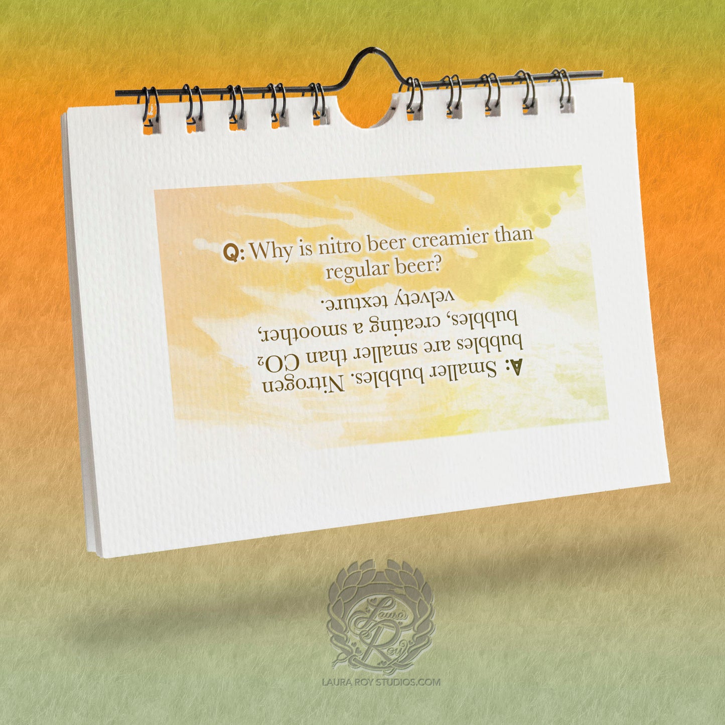 2026 Beer + Trivia Mini Watercolor Calendar