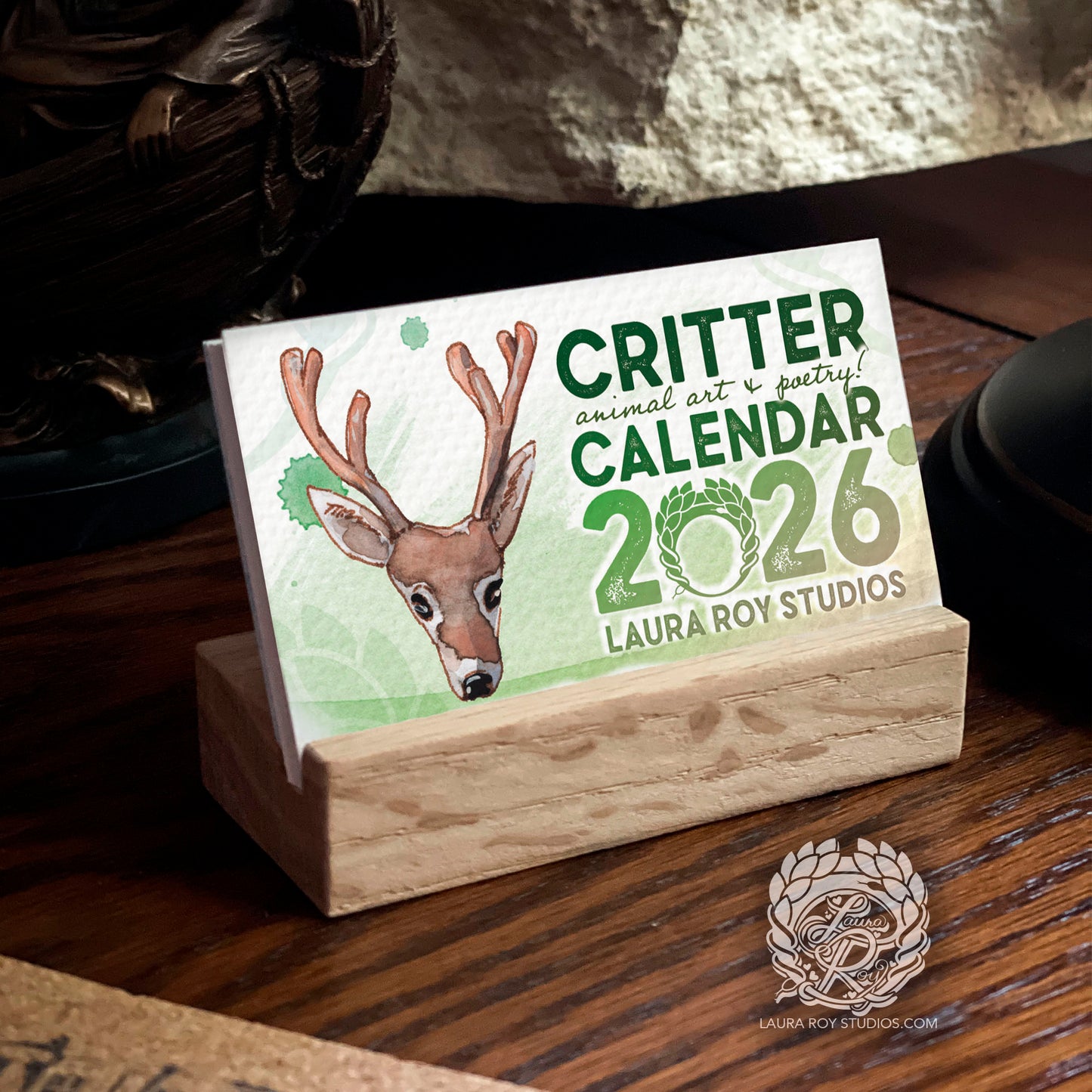 2026 Critter Animal Watercolor Mini Calendar