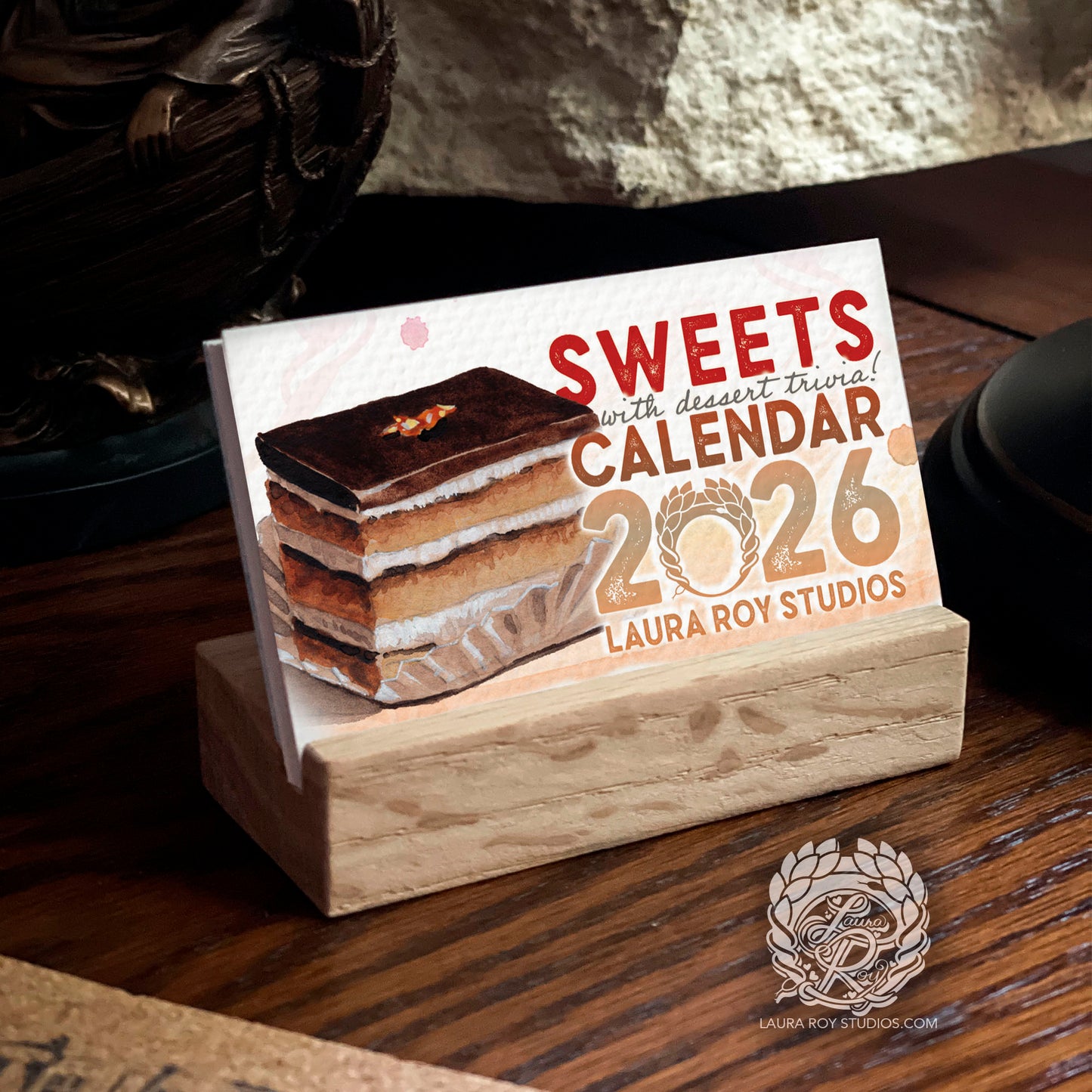 2026 Sweets Watercolor Mini Calendar