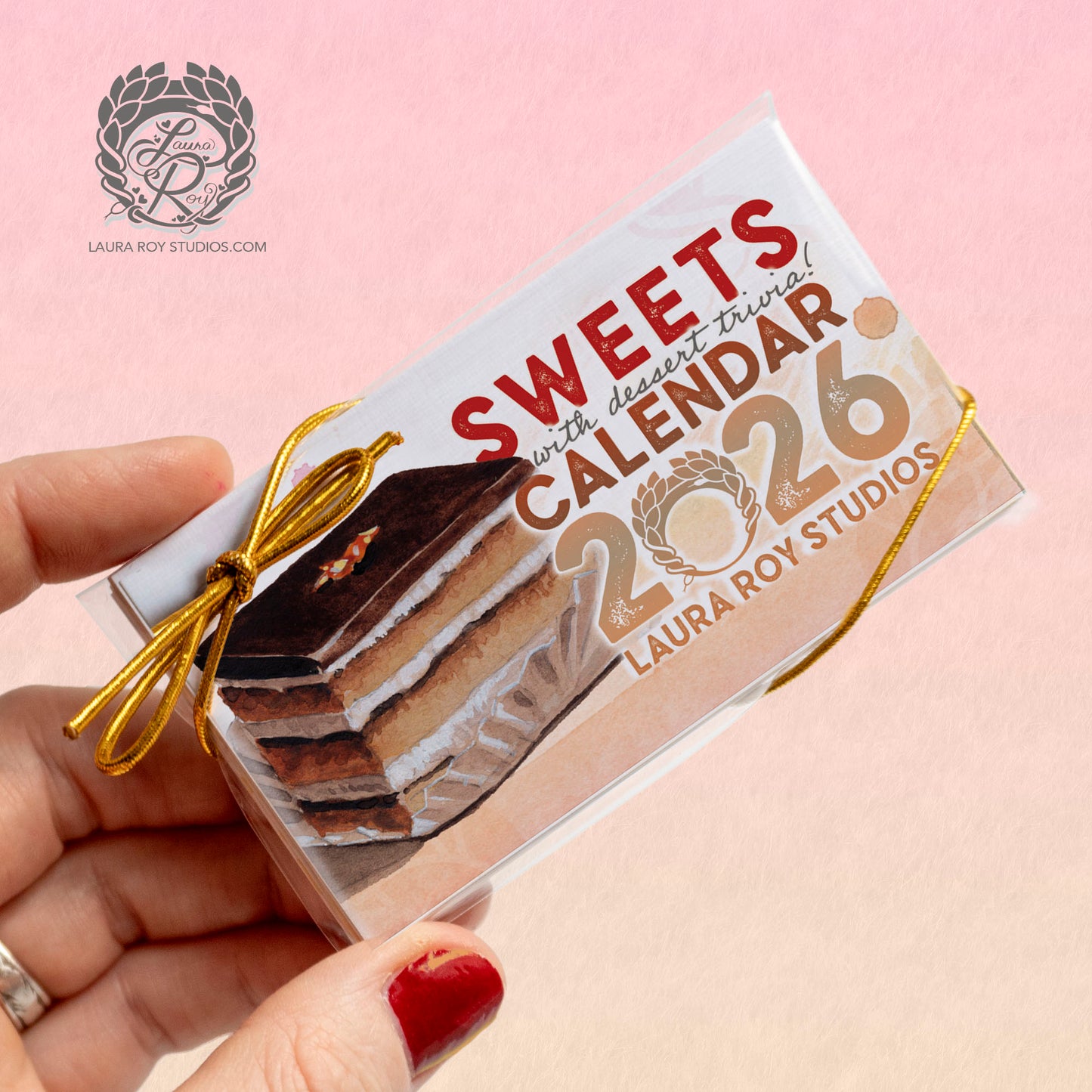 2026 Sweets Watercolor Mini Calendar