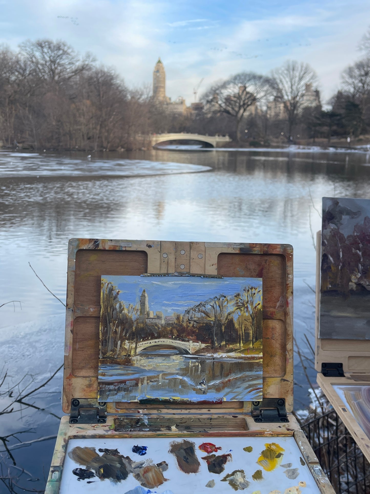 Bow Bridge in Winter