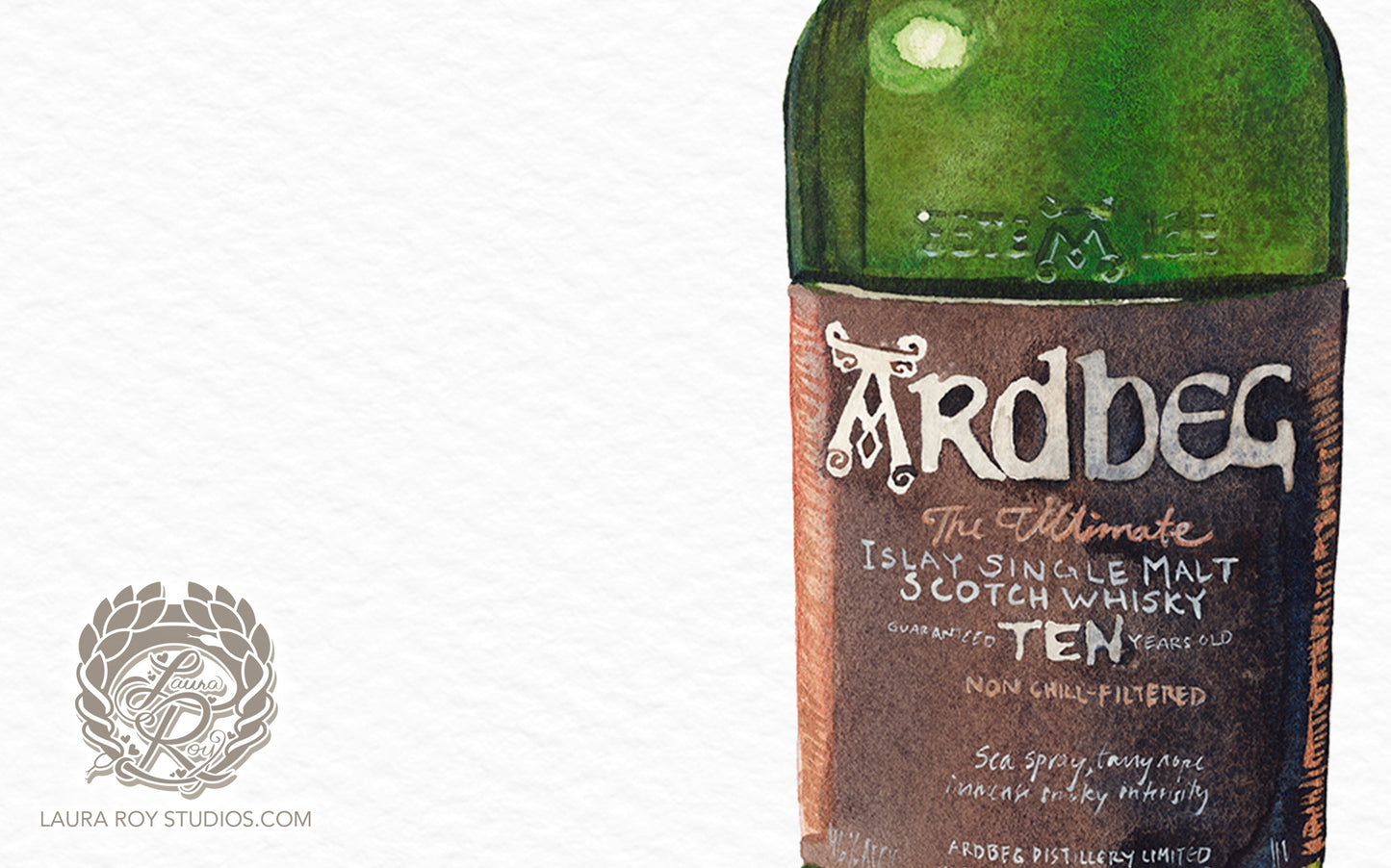 Ardbeg 10 Watercolor | Giclée Print