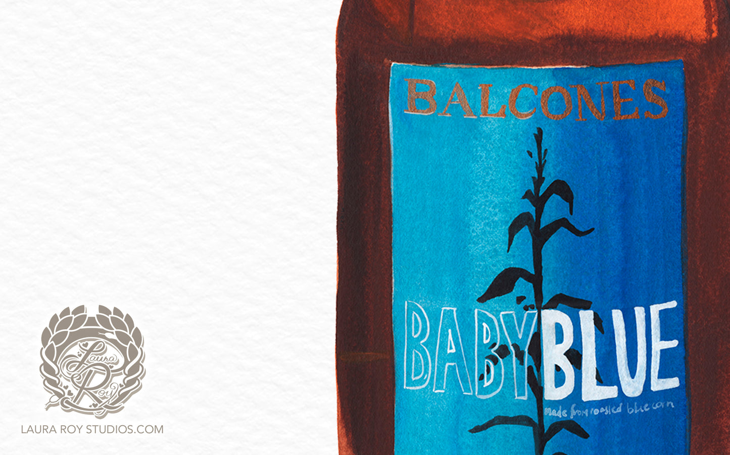 Balcones Baby Blue Watercolor | Giclée Print