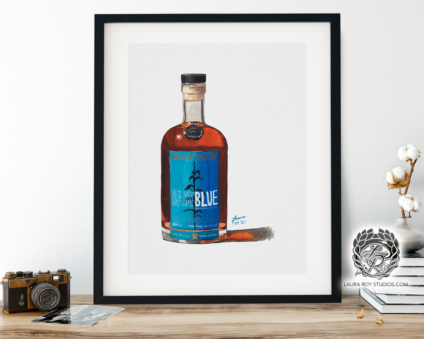 Balcones Baby Blue Watercolor | Giclée Print