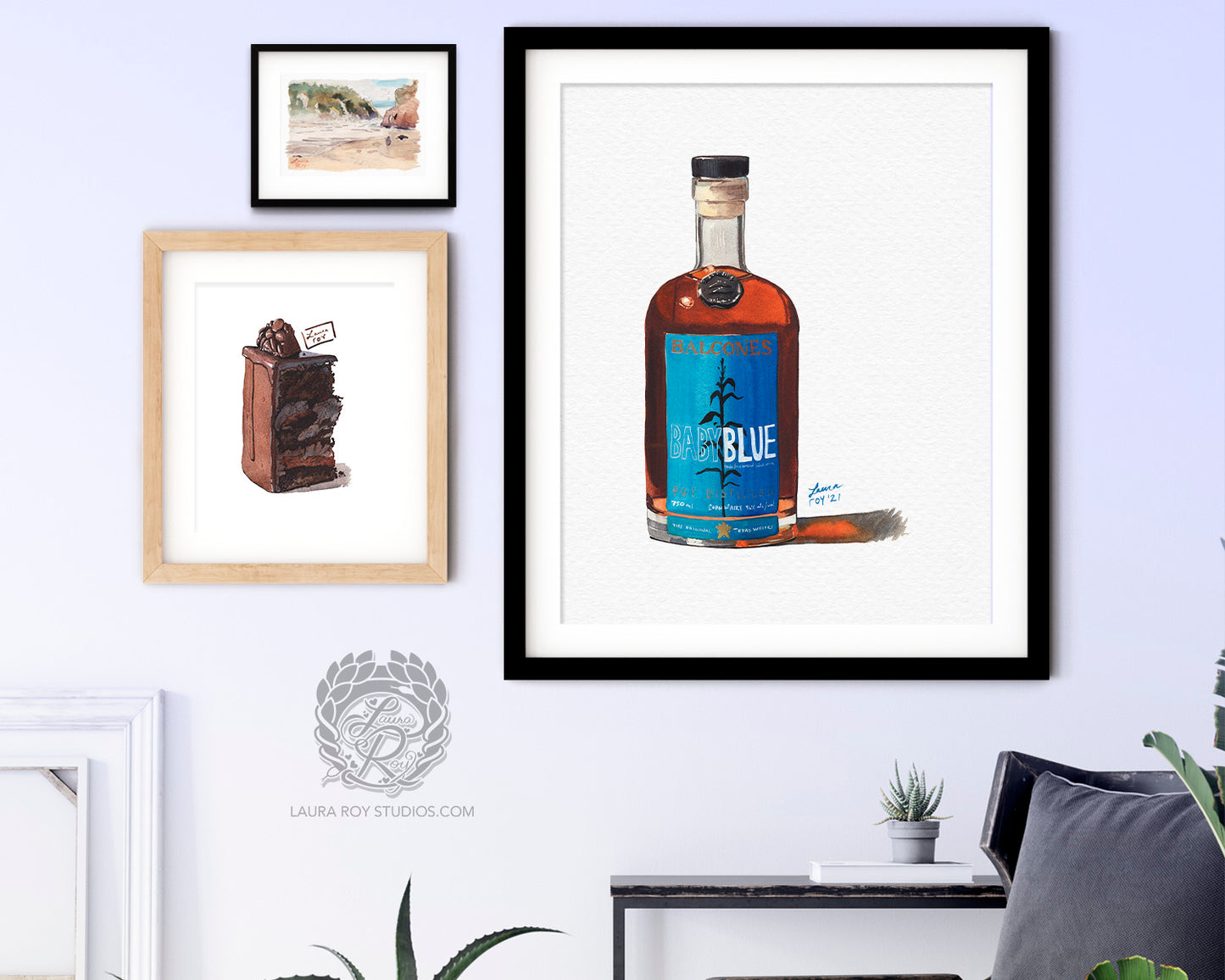 Balcones Baby Blue Watercolor | Giclée Print