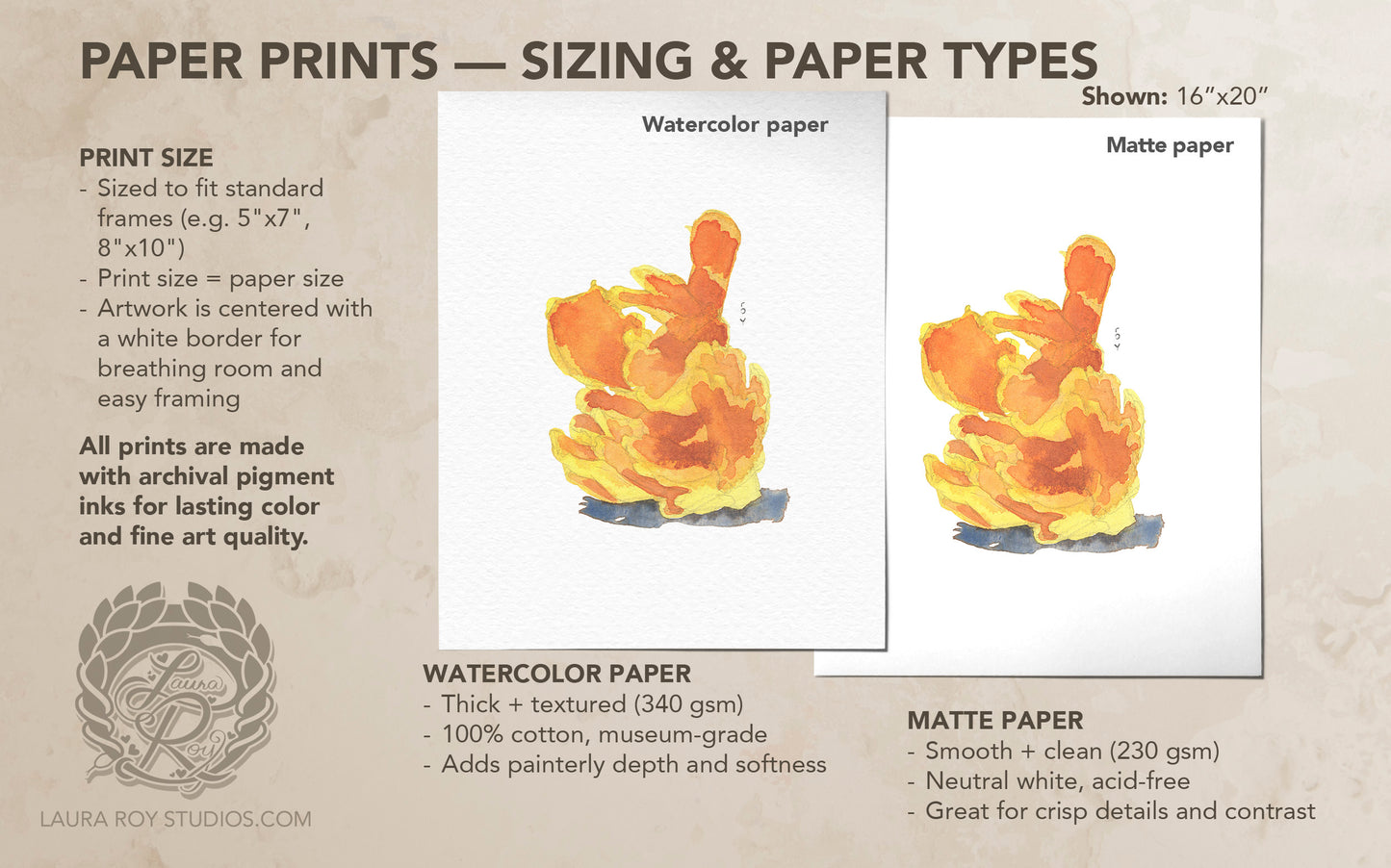 Chicken of the Woods Mushroom Watercolor | Giclée Print