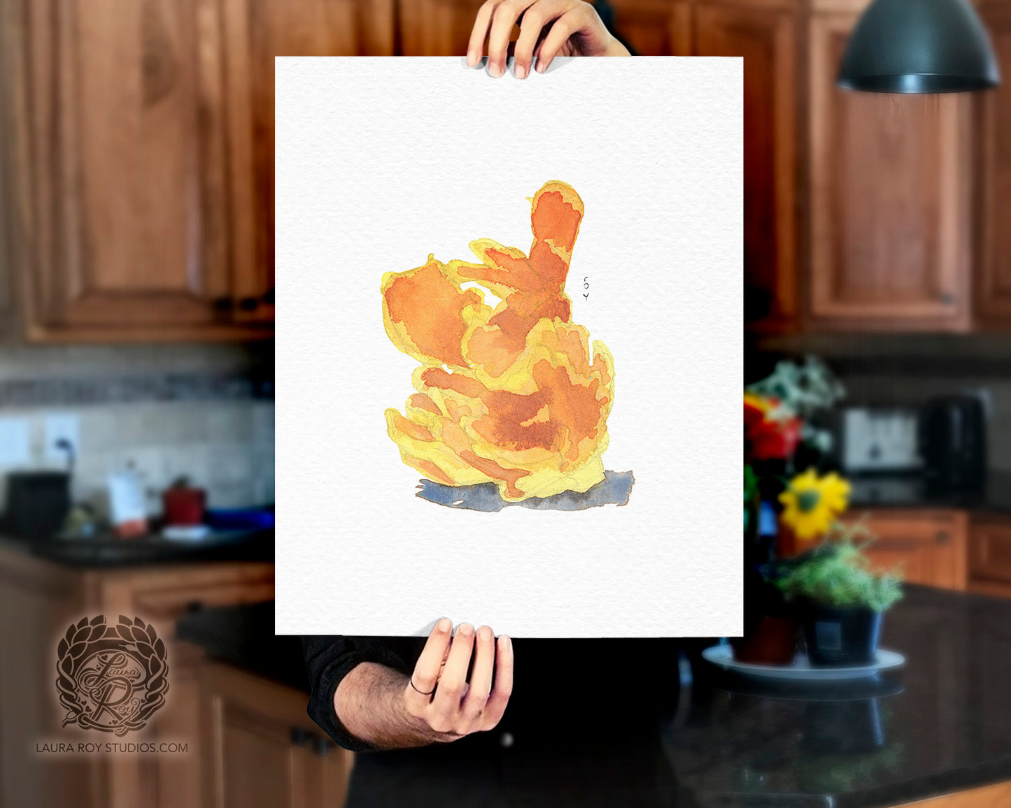 Chicken of the Woods Mushroom Watercolor | Giclée Print