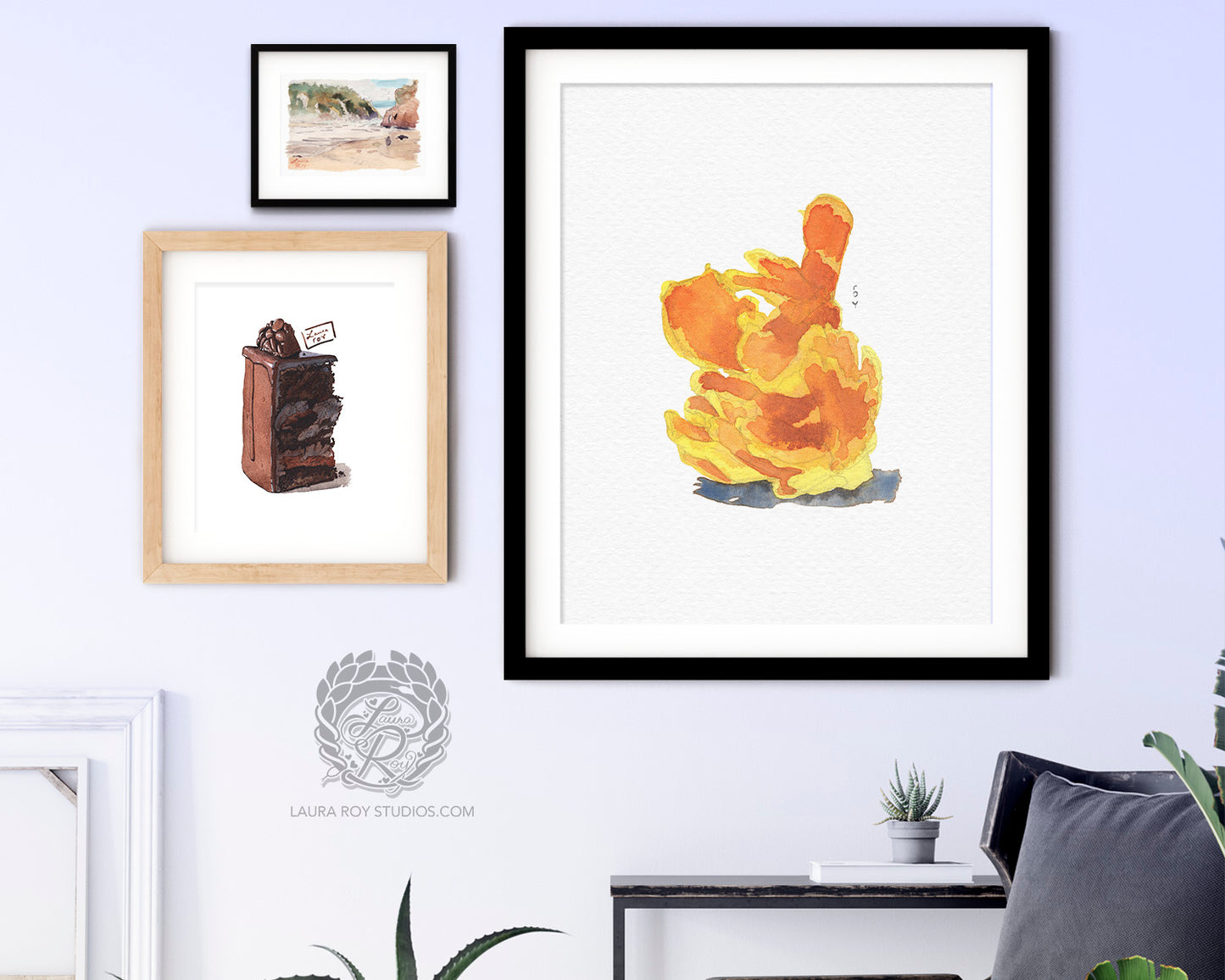 Chicken of the Woods Mushroom Watercolor | Giclée Print