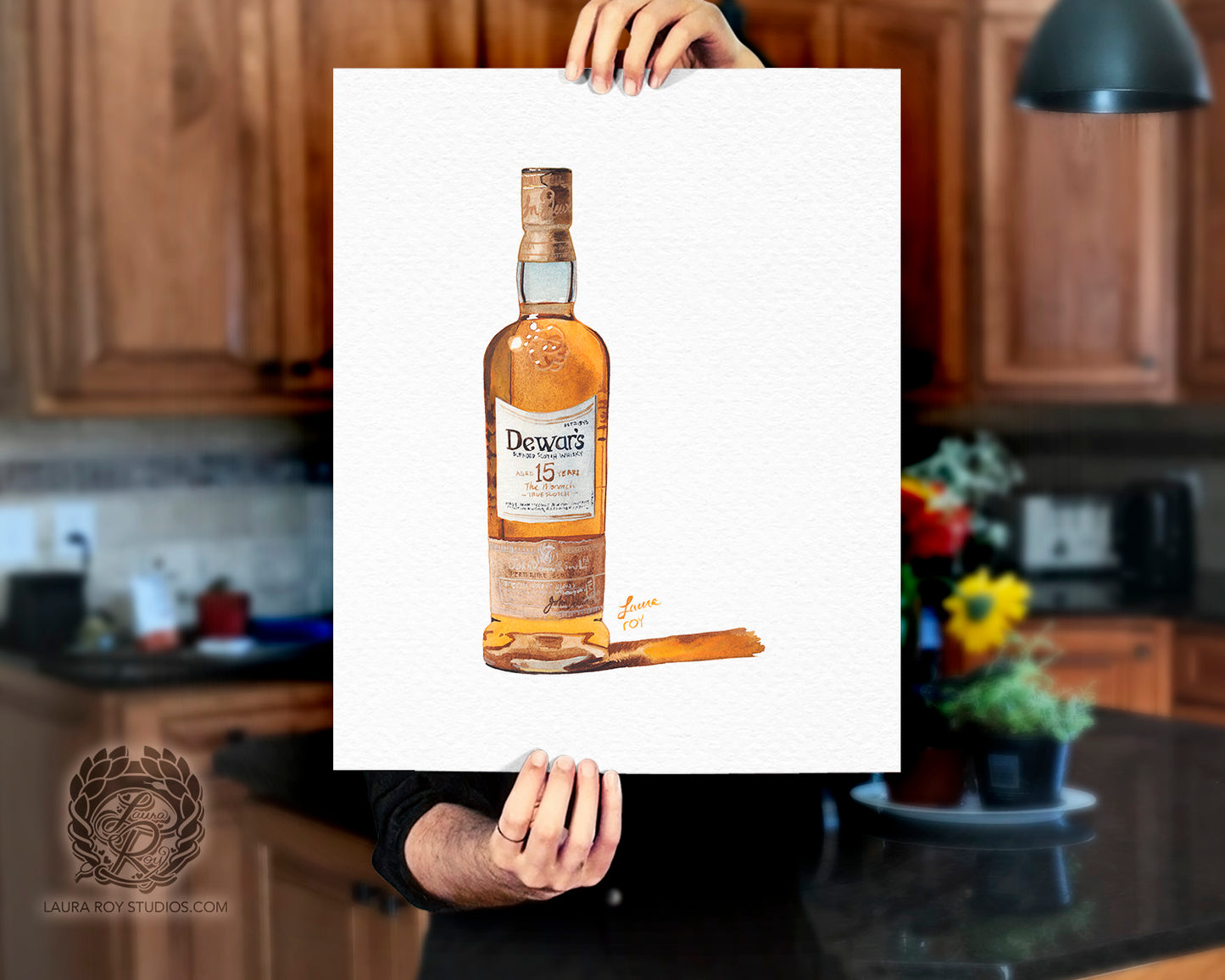 Dewar's 15 Watercolor | Giclée Print