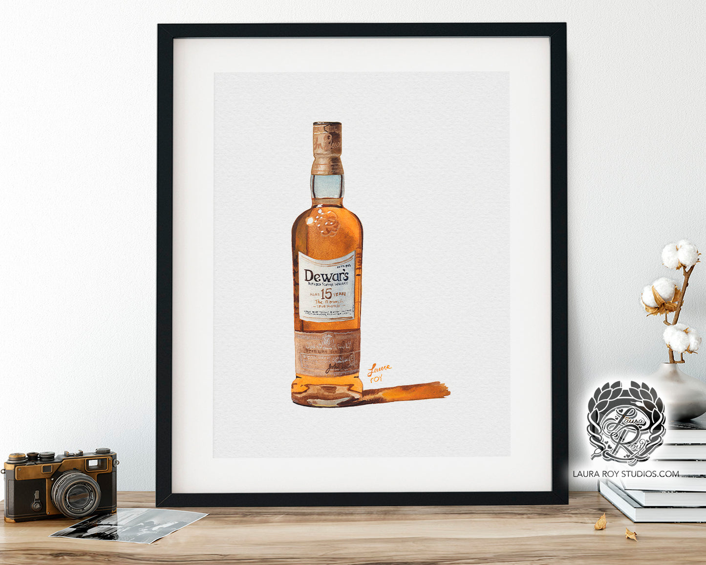 Dewar's 15 Watercolor | Giclée Print