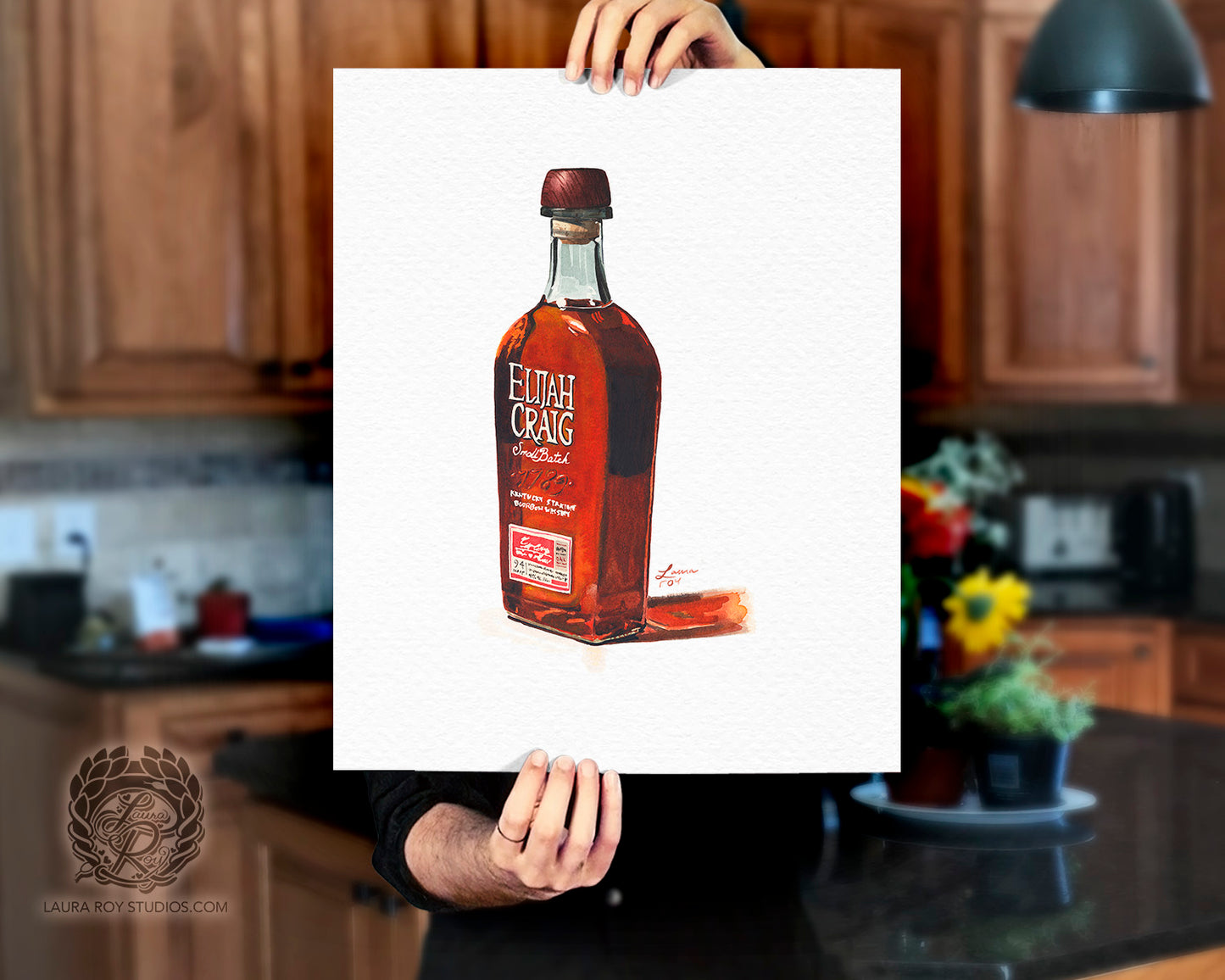 Elijah Craig Watercolor | Giclée Print