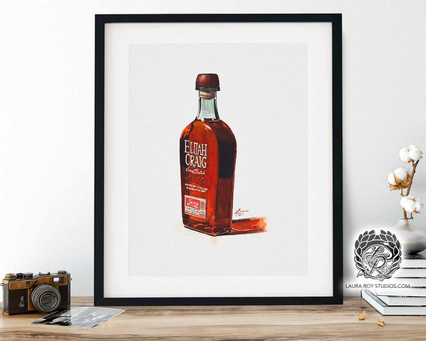 Elijah Craig Watercolor | Giclée Print