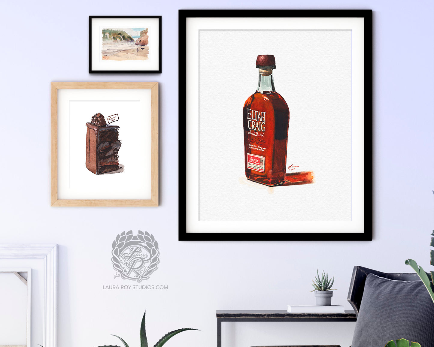 Elijah Craig Watercolor | Giclée Print