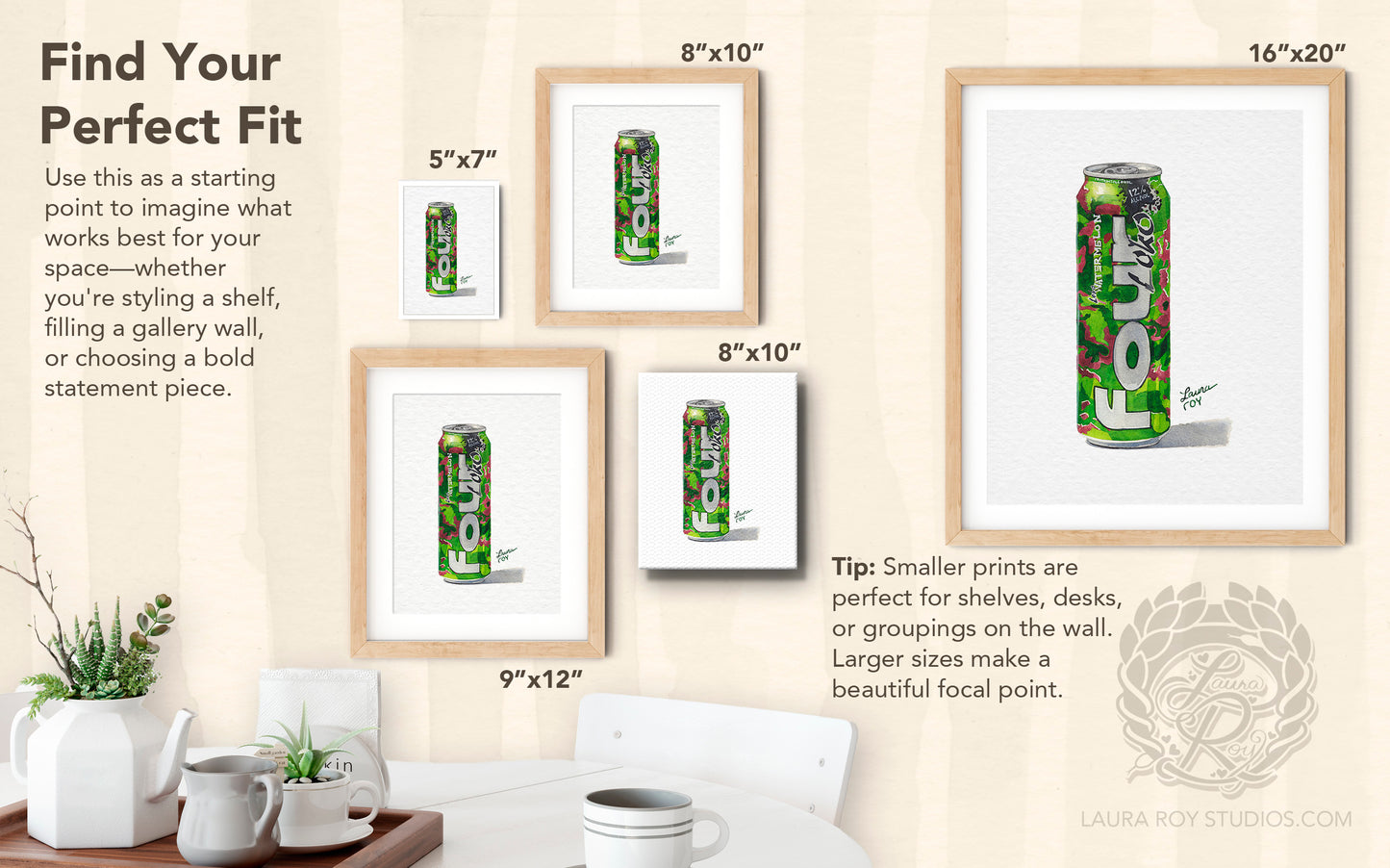 Four Loko Watermelon Watercolor | Giclée Print