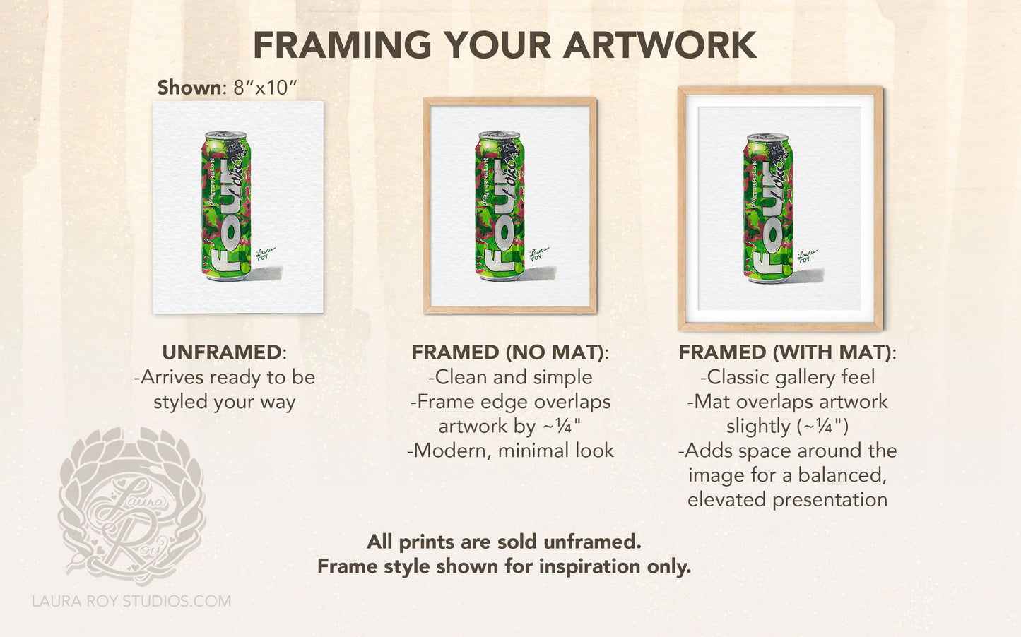 Four Loko Watermelon Watercolor | Giclée Print