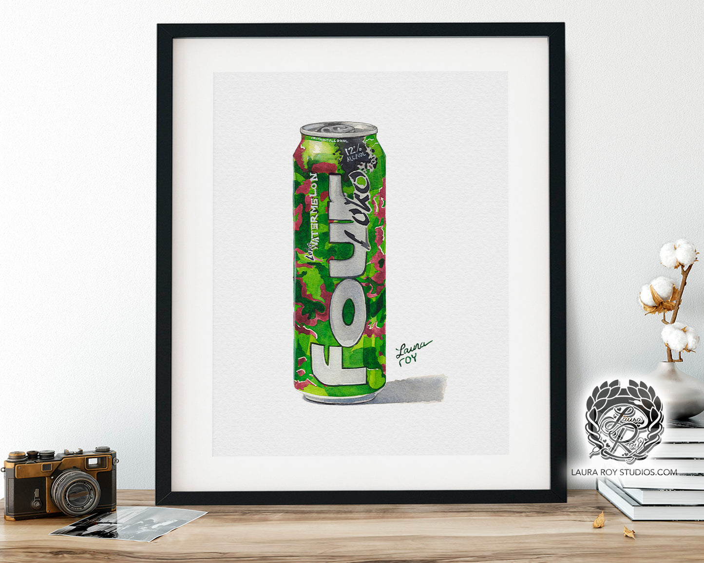 Four Loko Watermelon Watercolor | Giclée Print