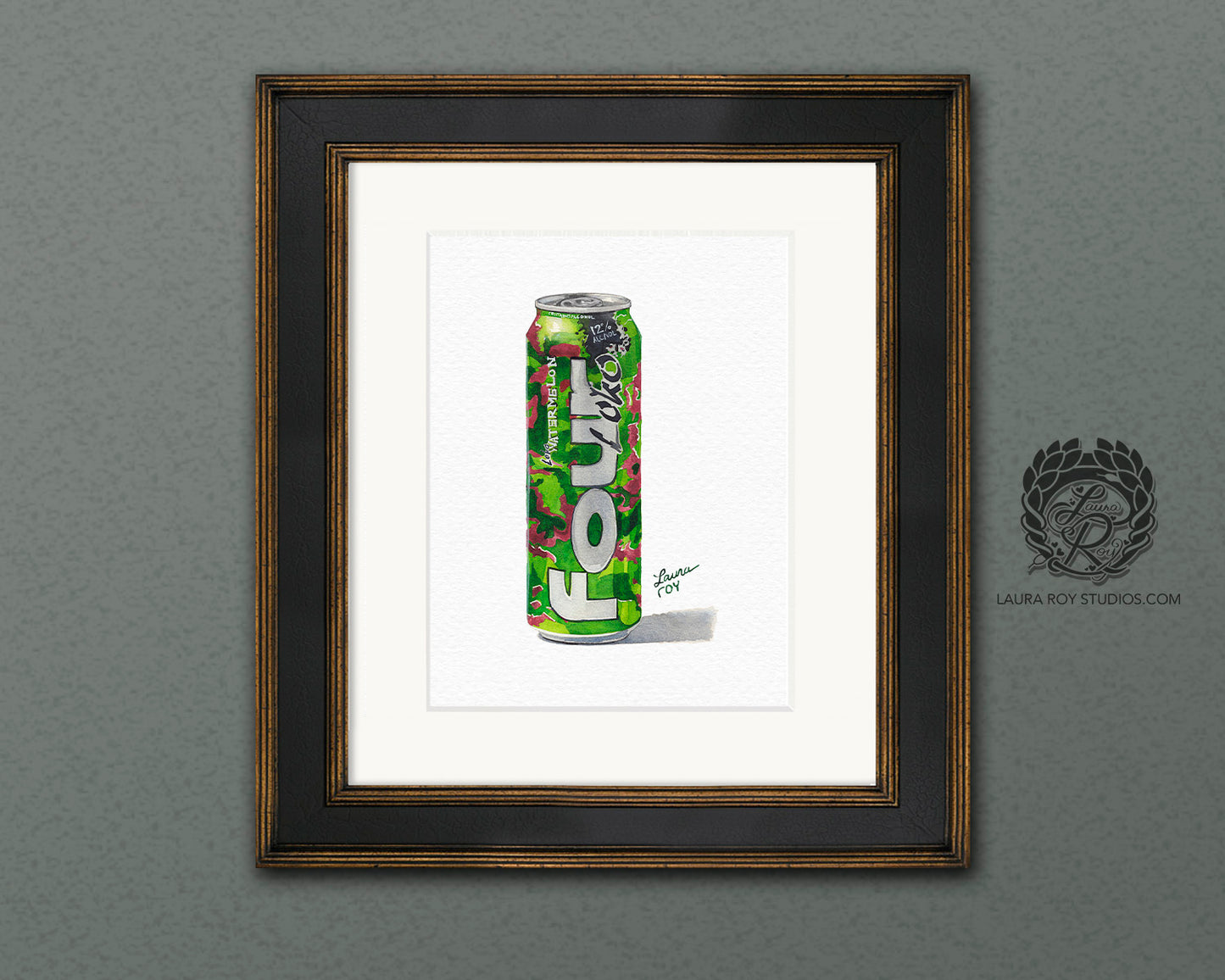 Four Loko Watermelon Watercolor | Giclée Print