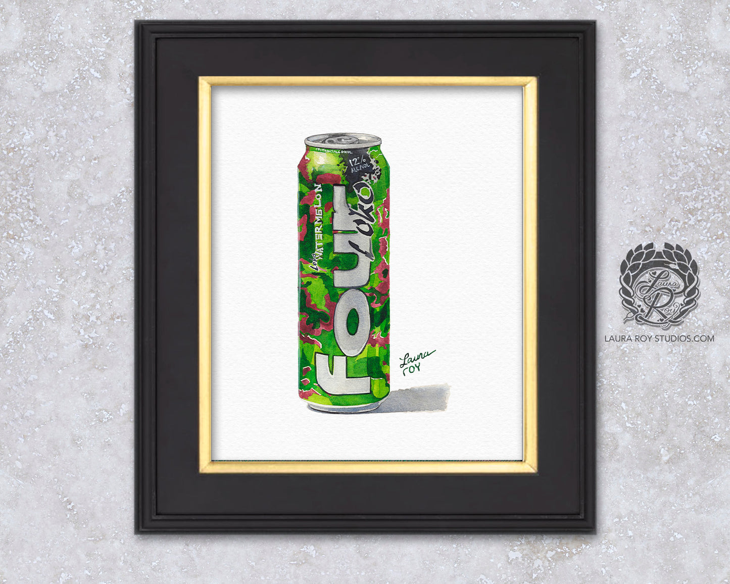 Four Loko Watermelon Watercolor | Giclée Print