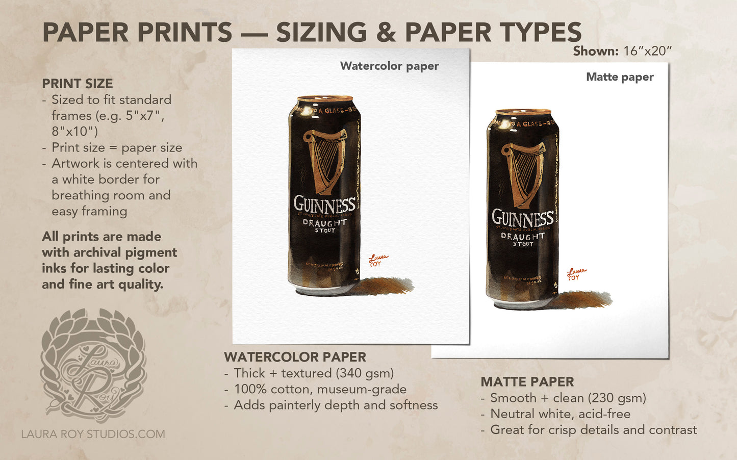 Guinness Watercolor | Giclée Print