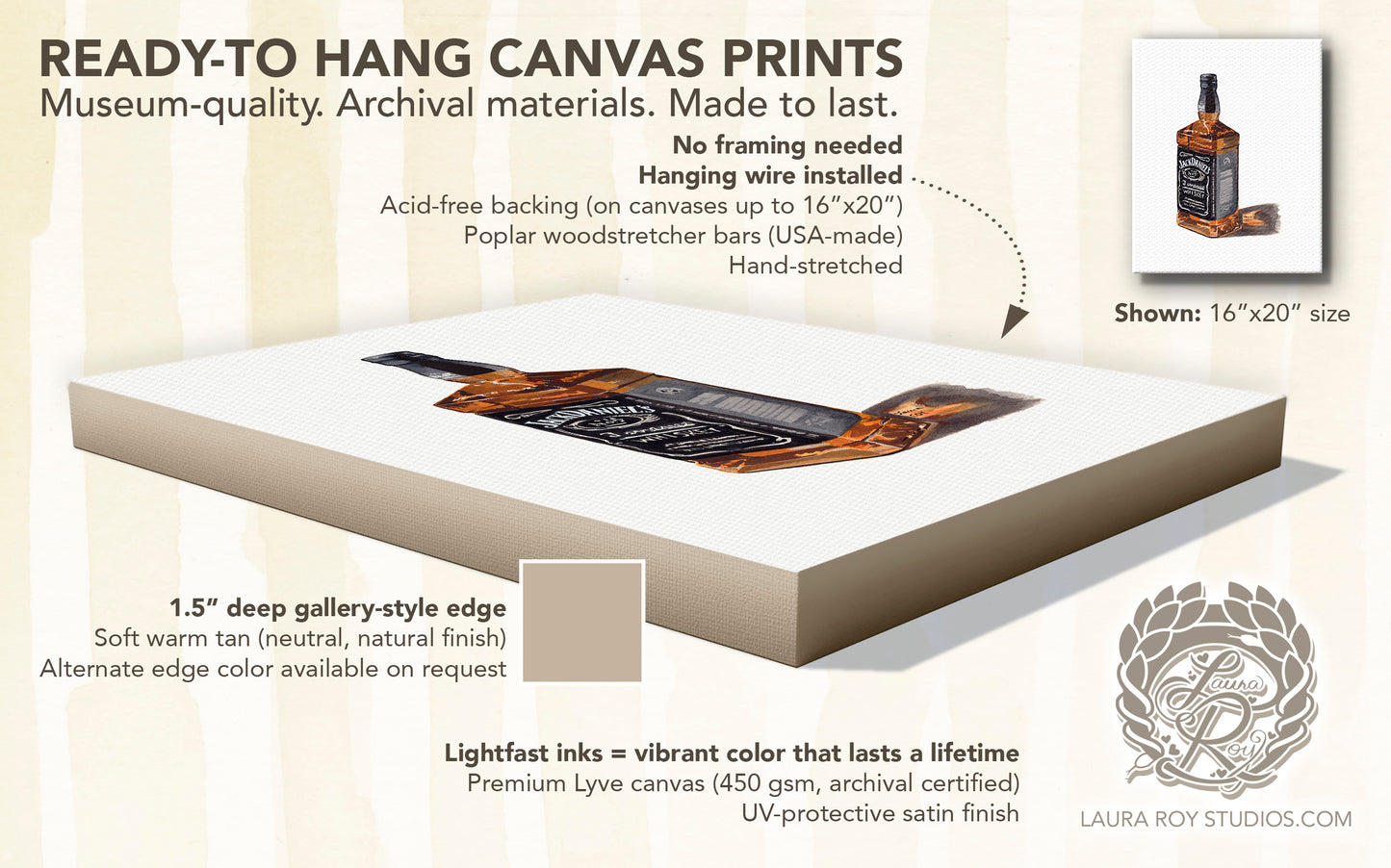 Jack Daniel's No. 7 Watercolor | Giclée Print