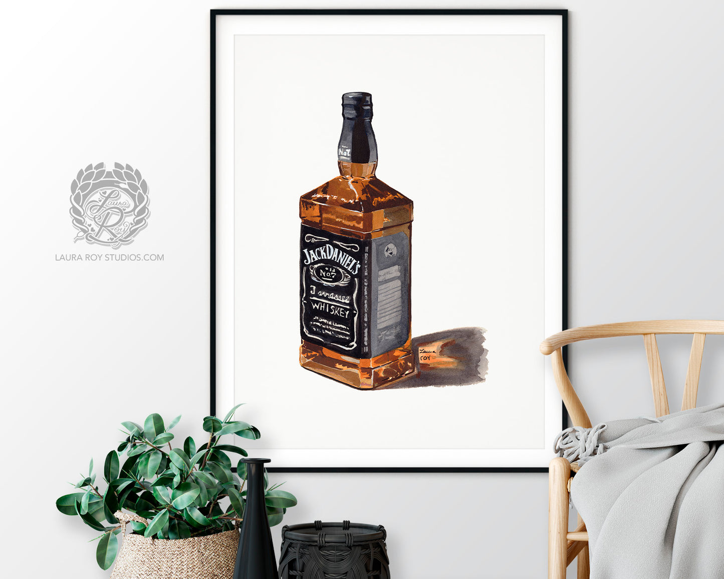 Jack Daniel's No. 7 Watercolor | Giclée Print