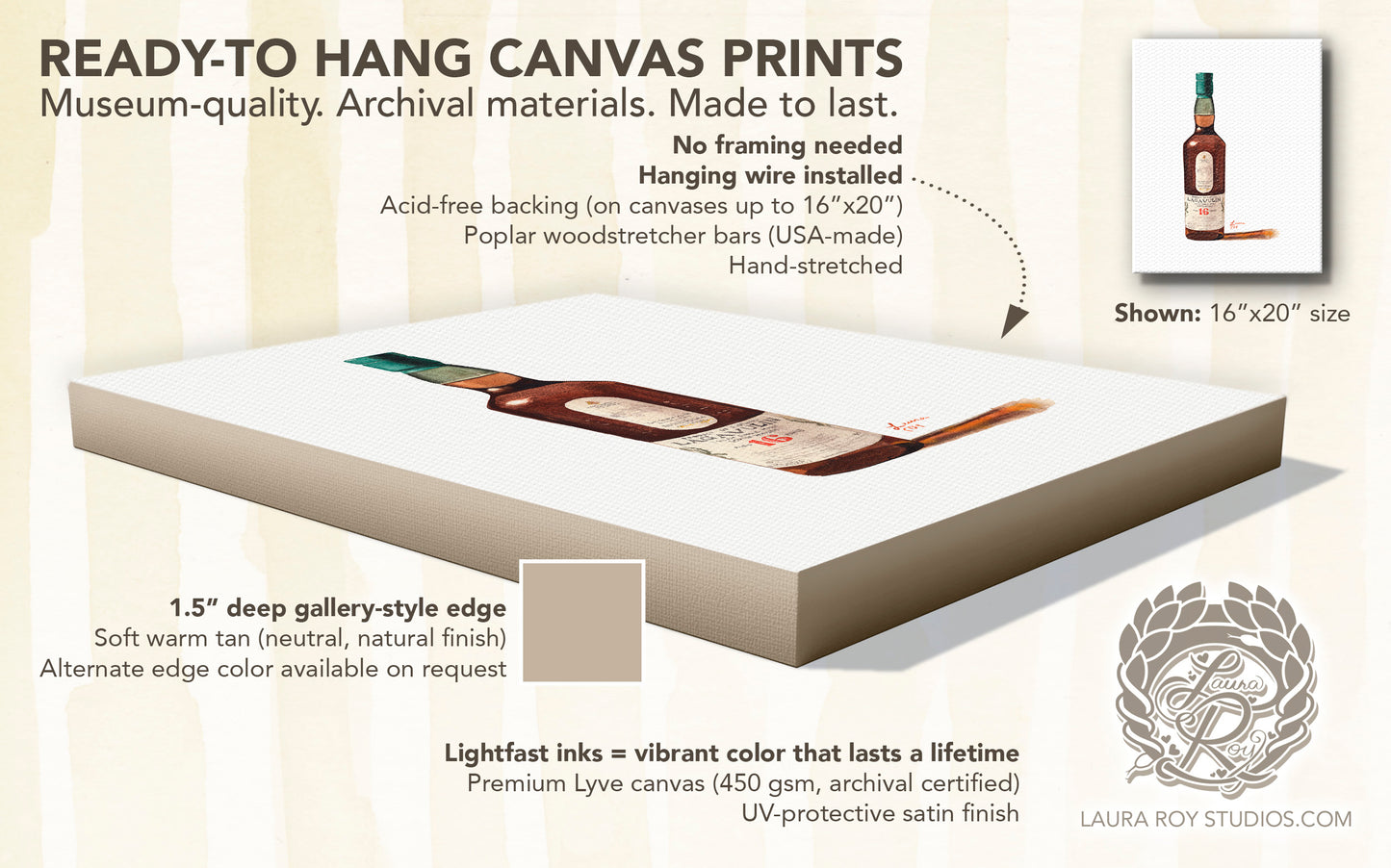 Lagavulin 16 Watercolor | Giclée Print