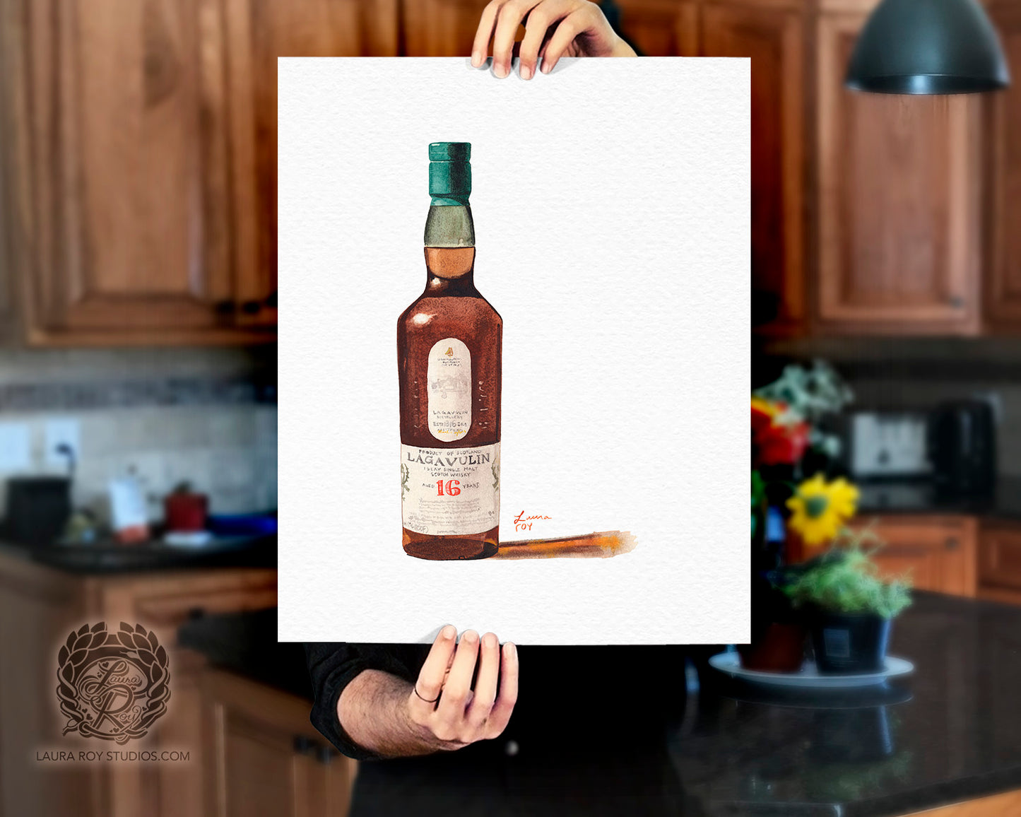Lagavulin 16 Watercolor | Giclée Print