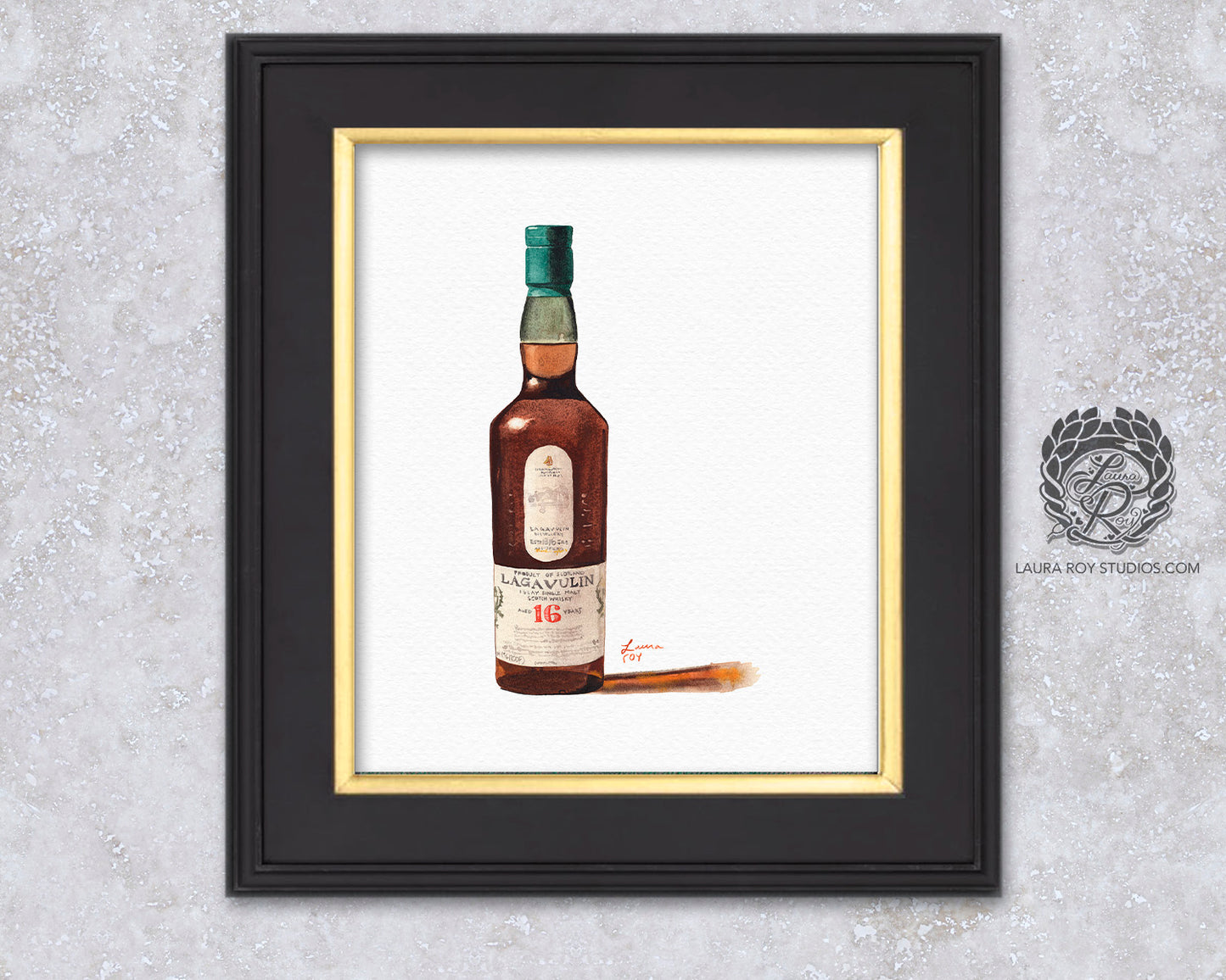 Lagavulin 16 Watercolor | Giclée Print