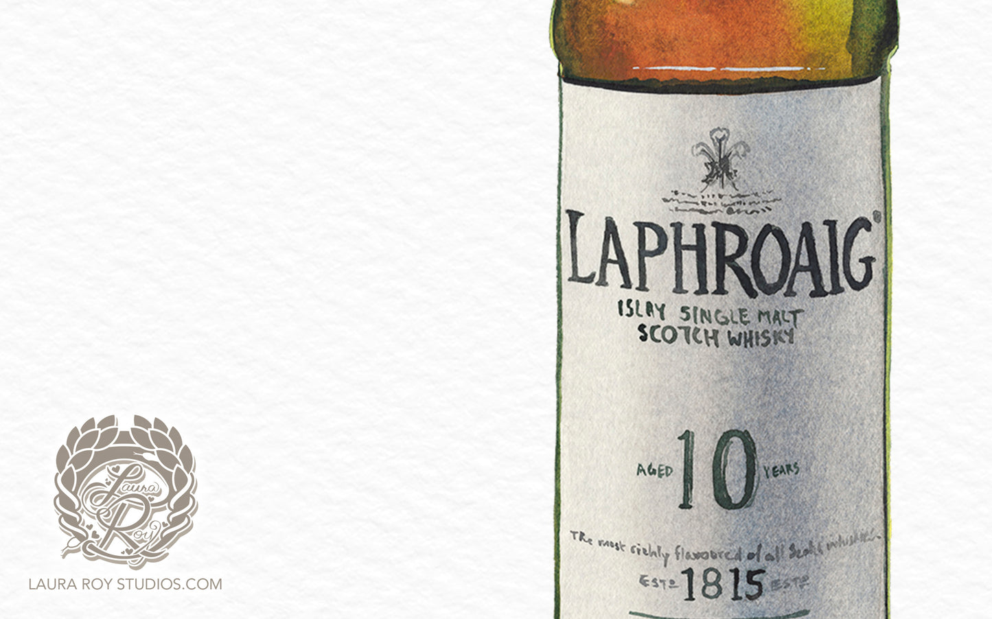 Laphroaig 10 Watercolor | Giclée Print