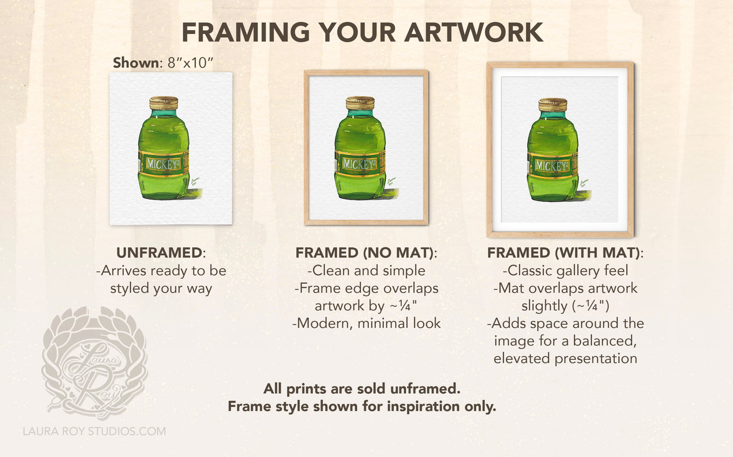 Mickey's Malt Liquor Watercolor | Giclée Print