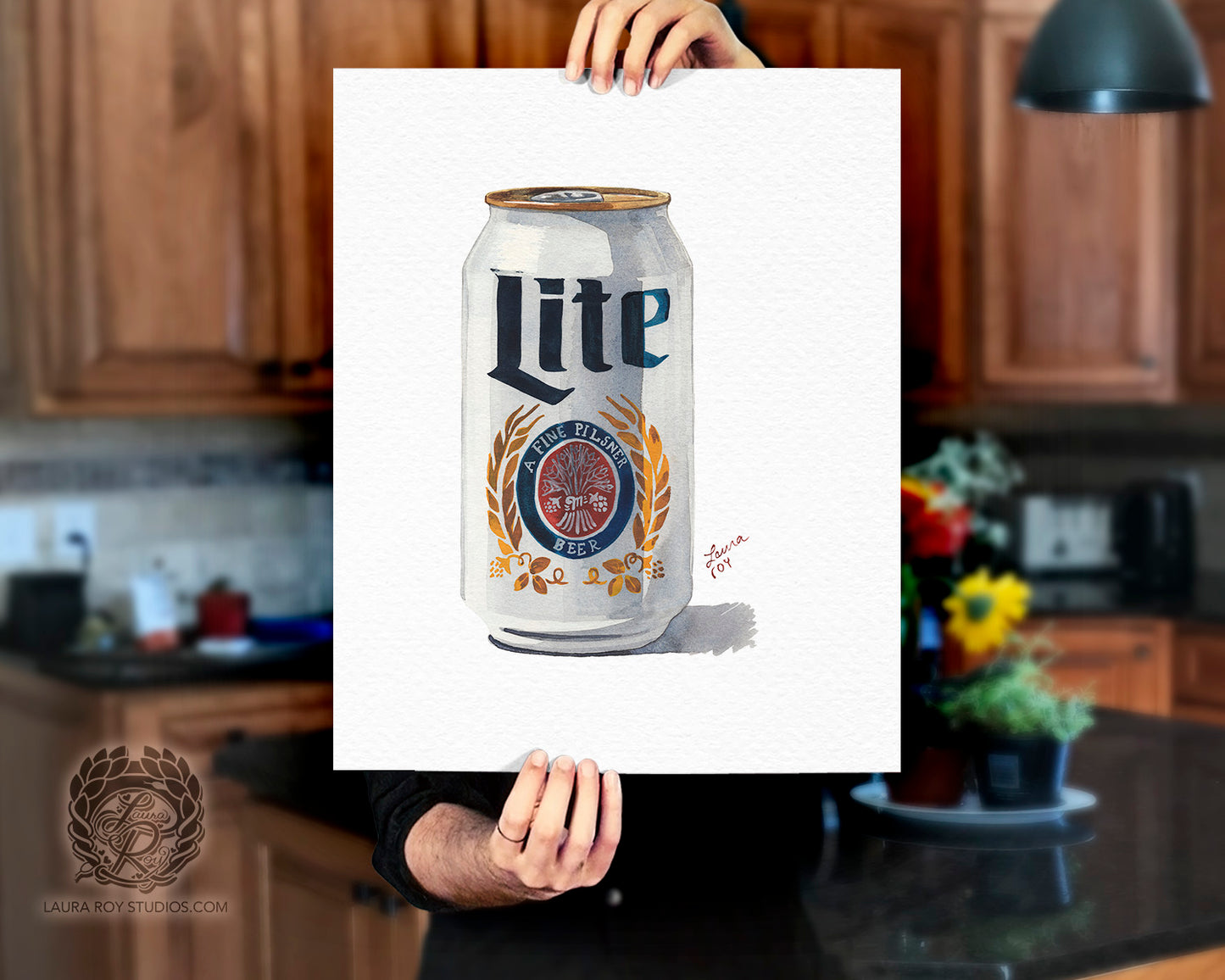 Miller Lite Watercolor | Giclée Print
