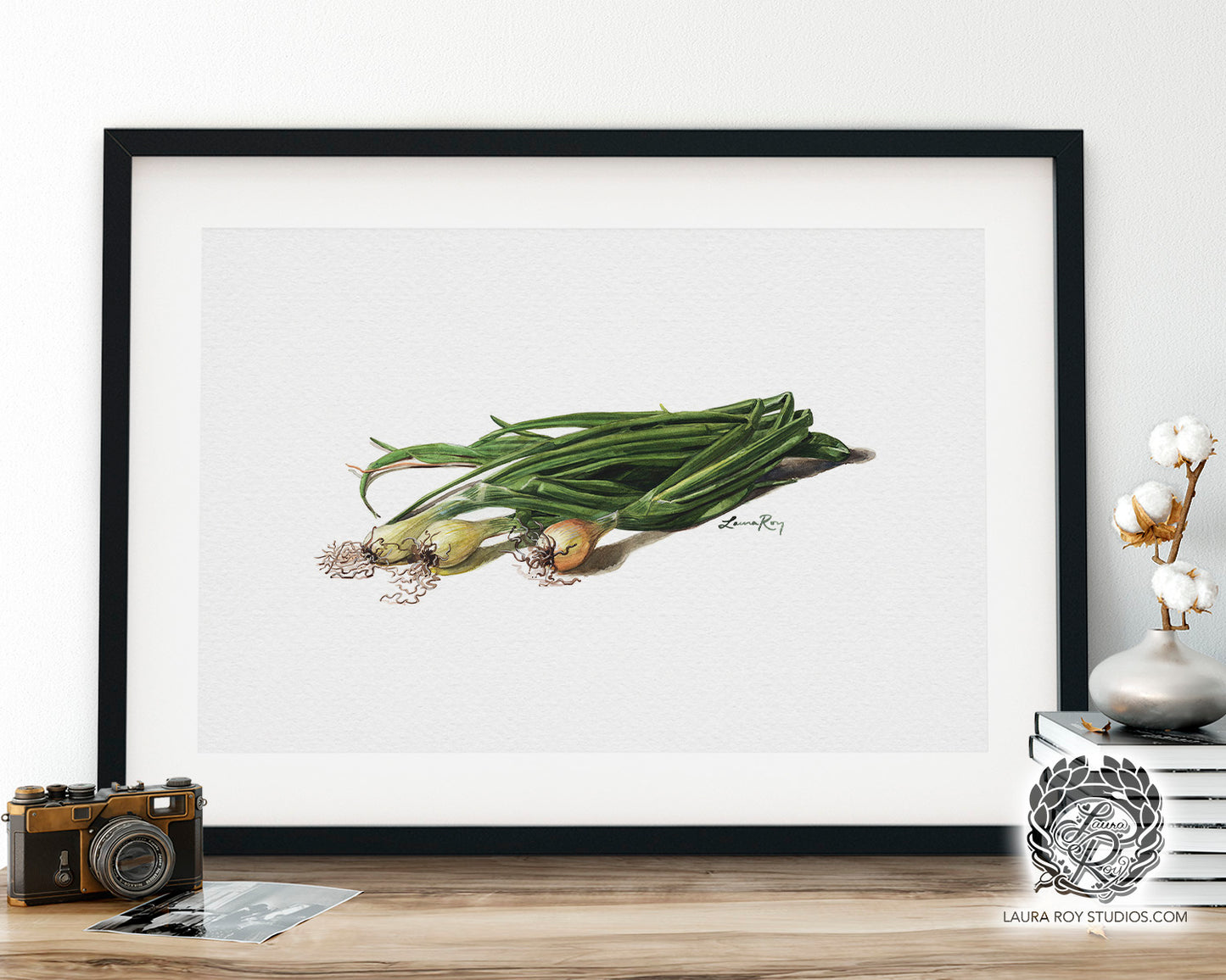 Spring Onions Watercolor | Giclée Print