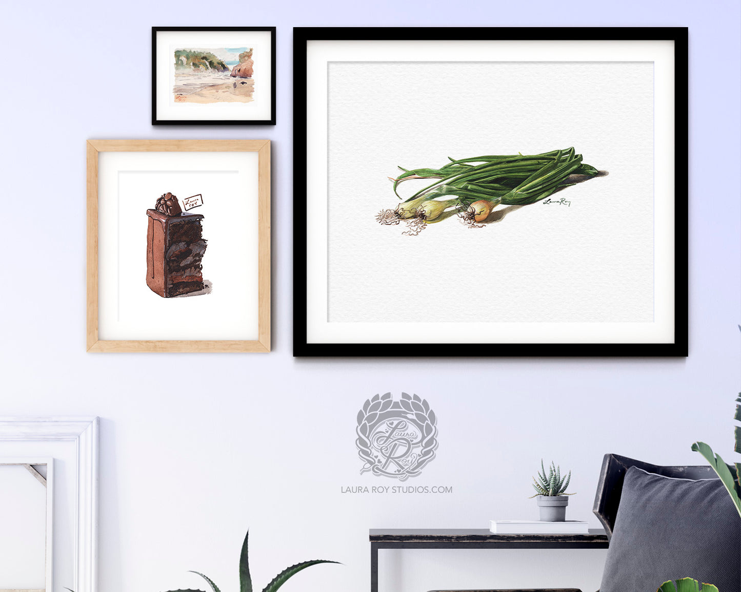 Spring Onions Watercolor | Giclée Print