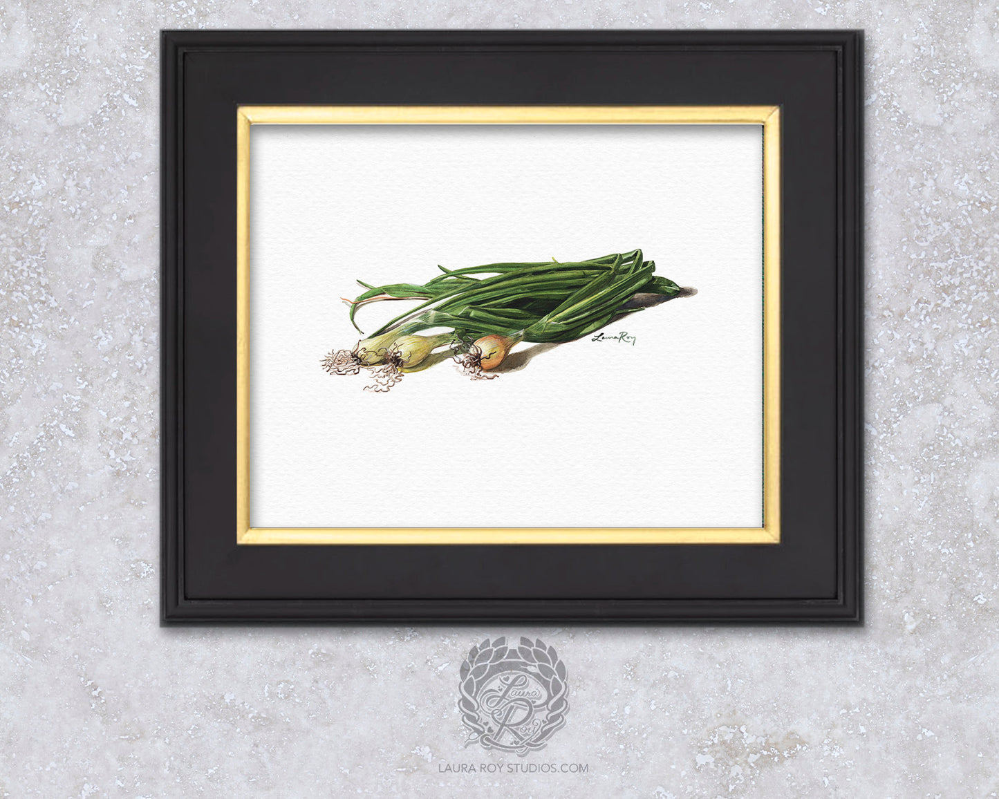 Spring Onions Watercolor | Giclée Print