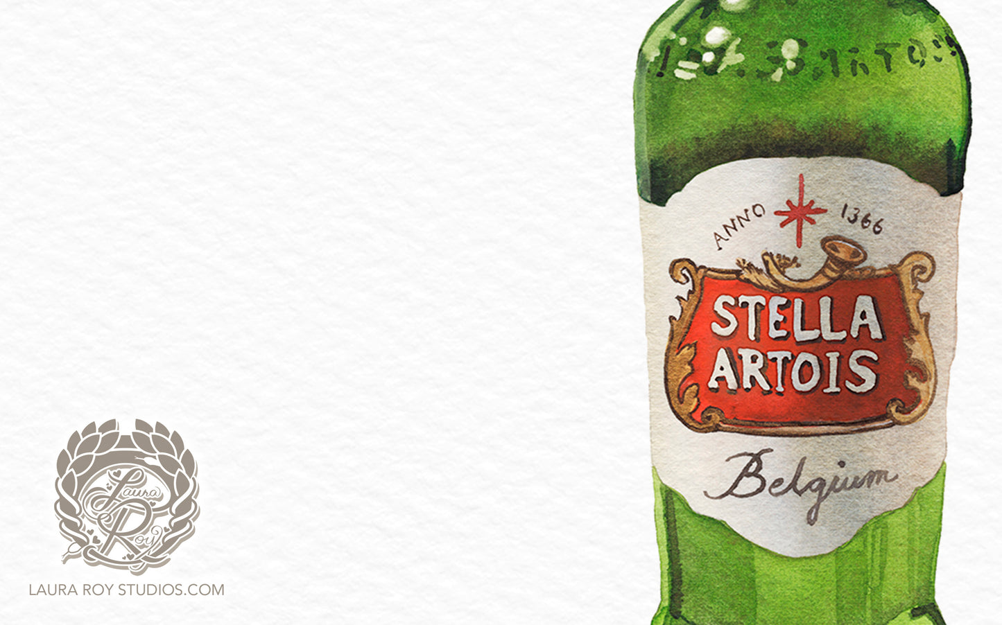 Stella Artois Watercolor | Giclée Print