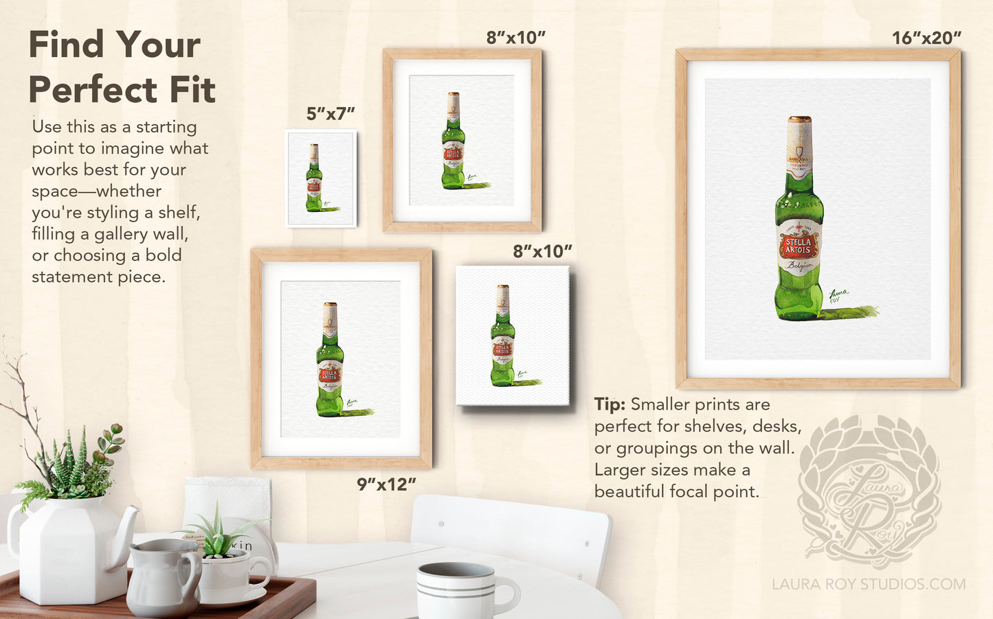 Stella Artois Watercolor | Giclée Print