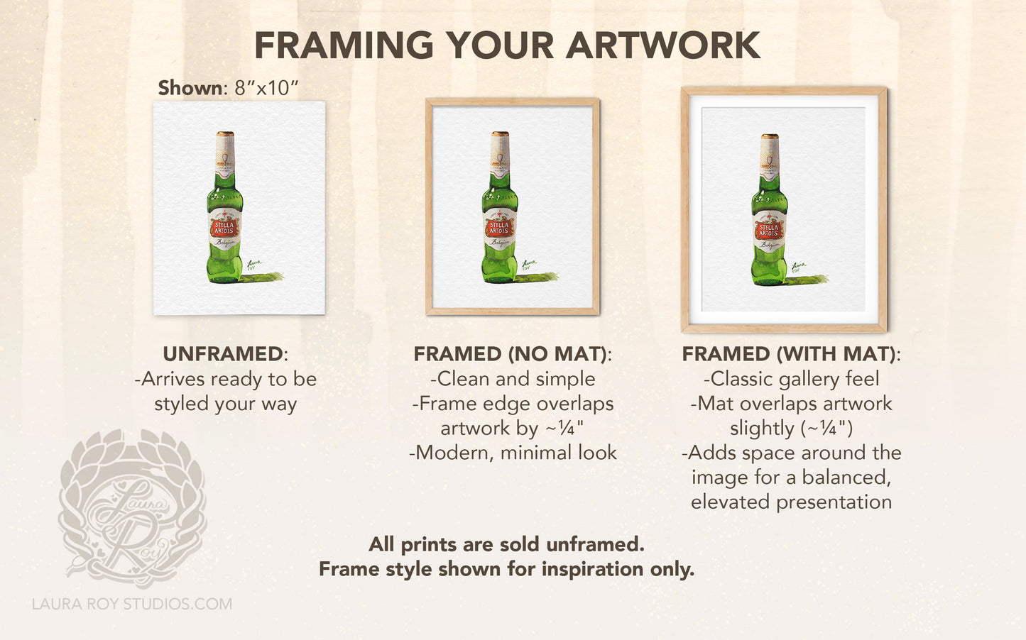 Stella Artois Watercolor | Giclée Print