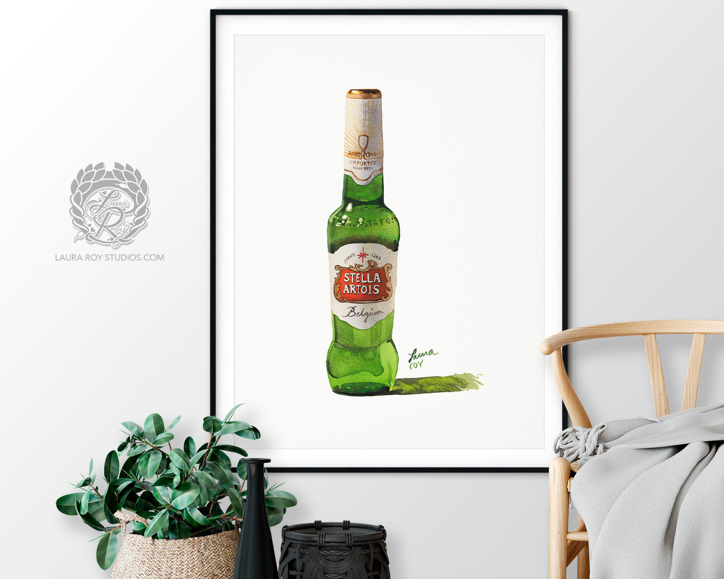 Stella Artois Watercolor | Giclée Print