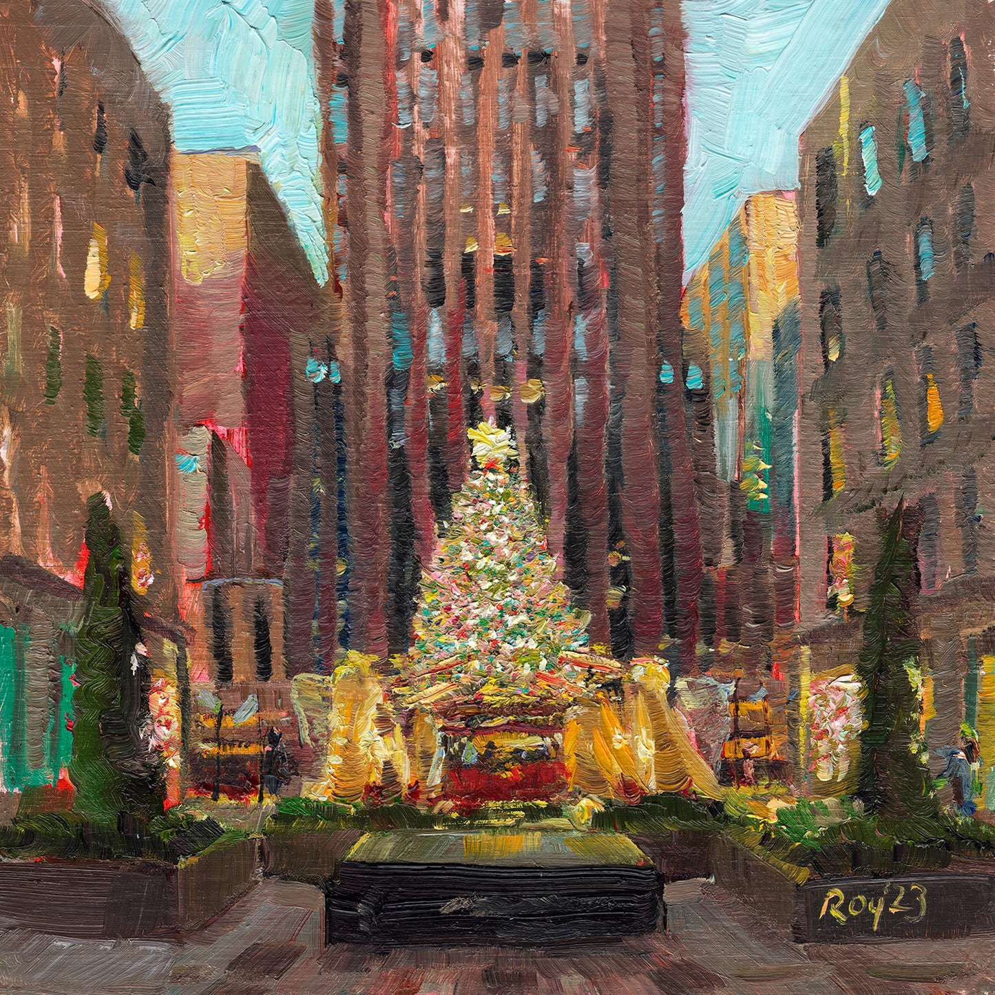 Rockefeller Tree at Dawn