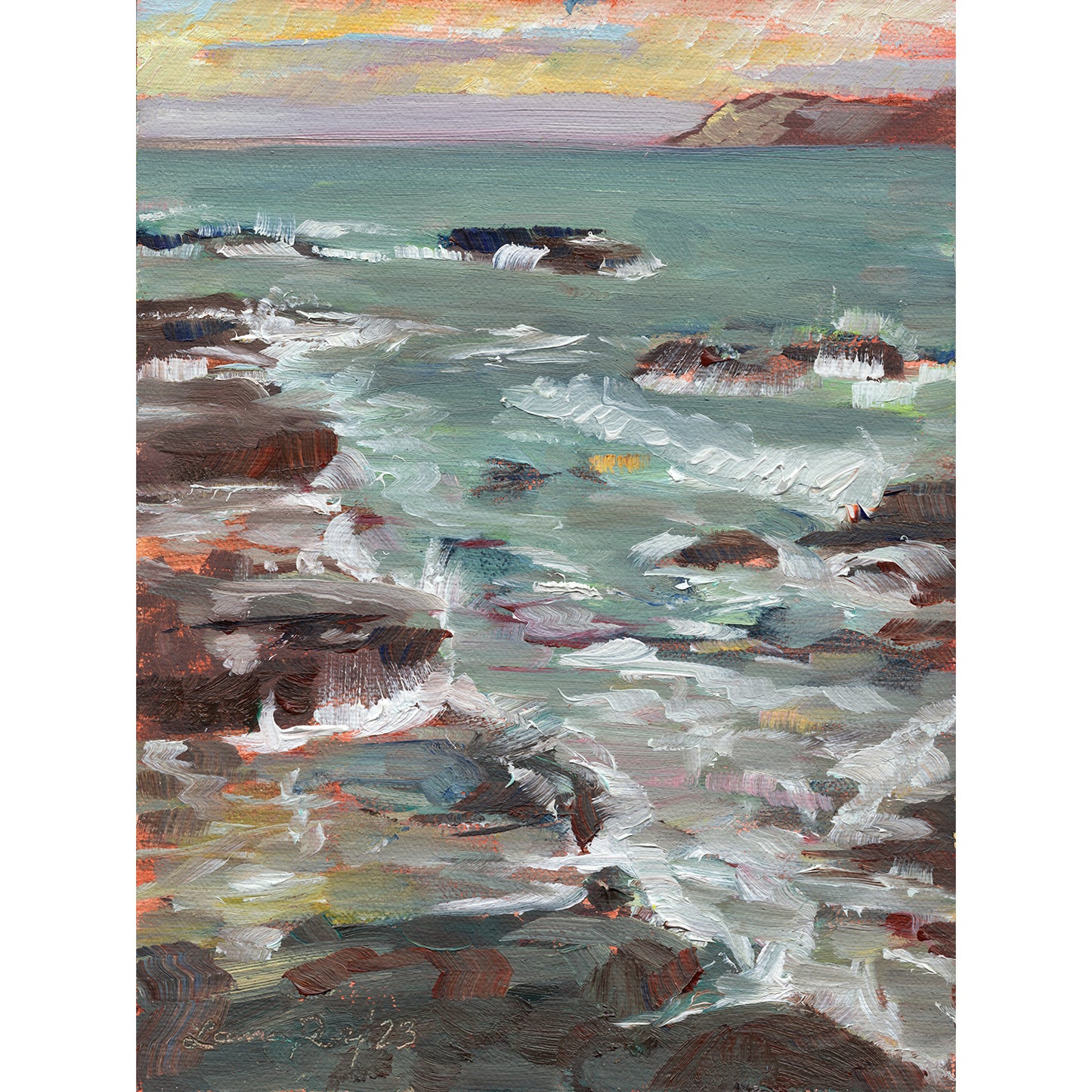 Sunset on the Rocks at Platja La Farella