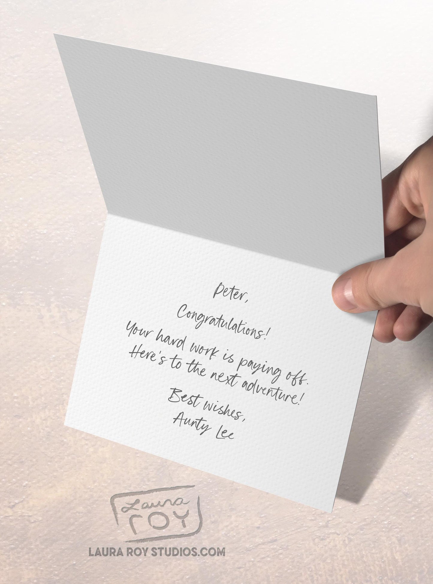 Personalized Watercolor Graduation Card - Watercolor Tassel with Custom Color, and Message (Single or Set)