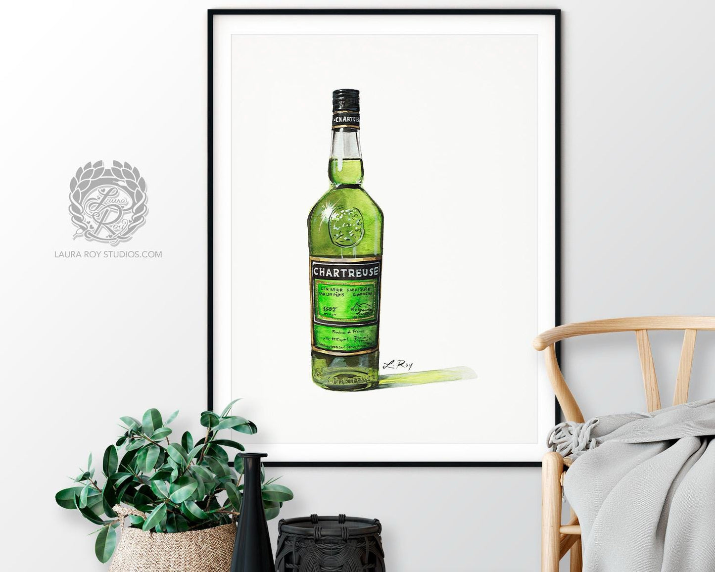 Chartreuse Watercolor | Giclée Print - LauraRoyArt