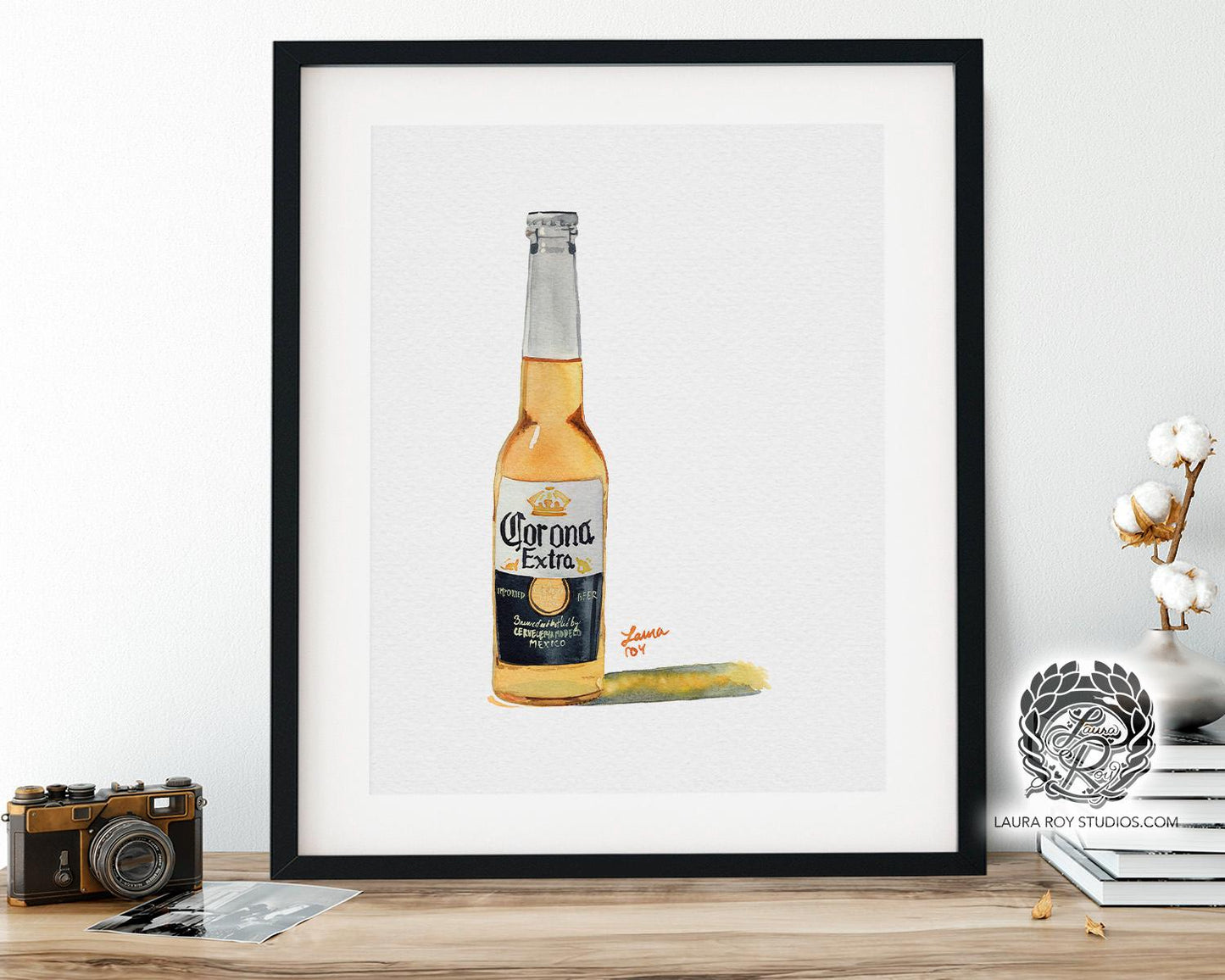 Corona Extra Watercolor | Giclée Print - LauraRoyArt
