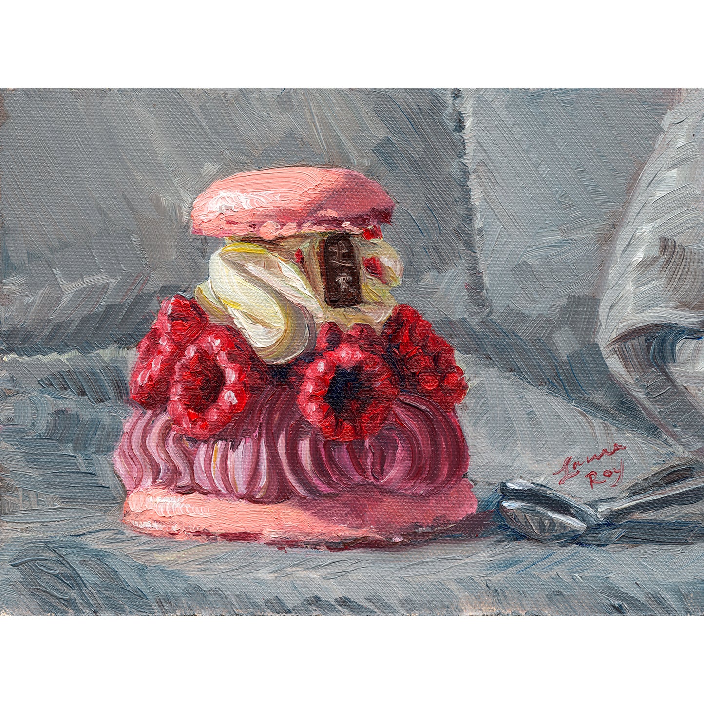 Raspberry Macaron