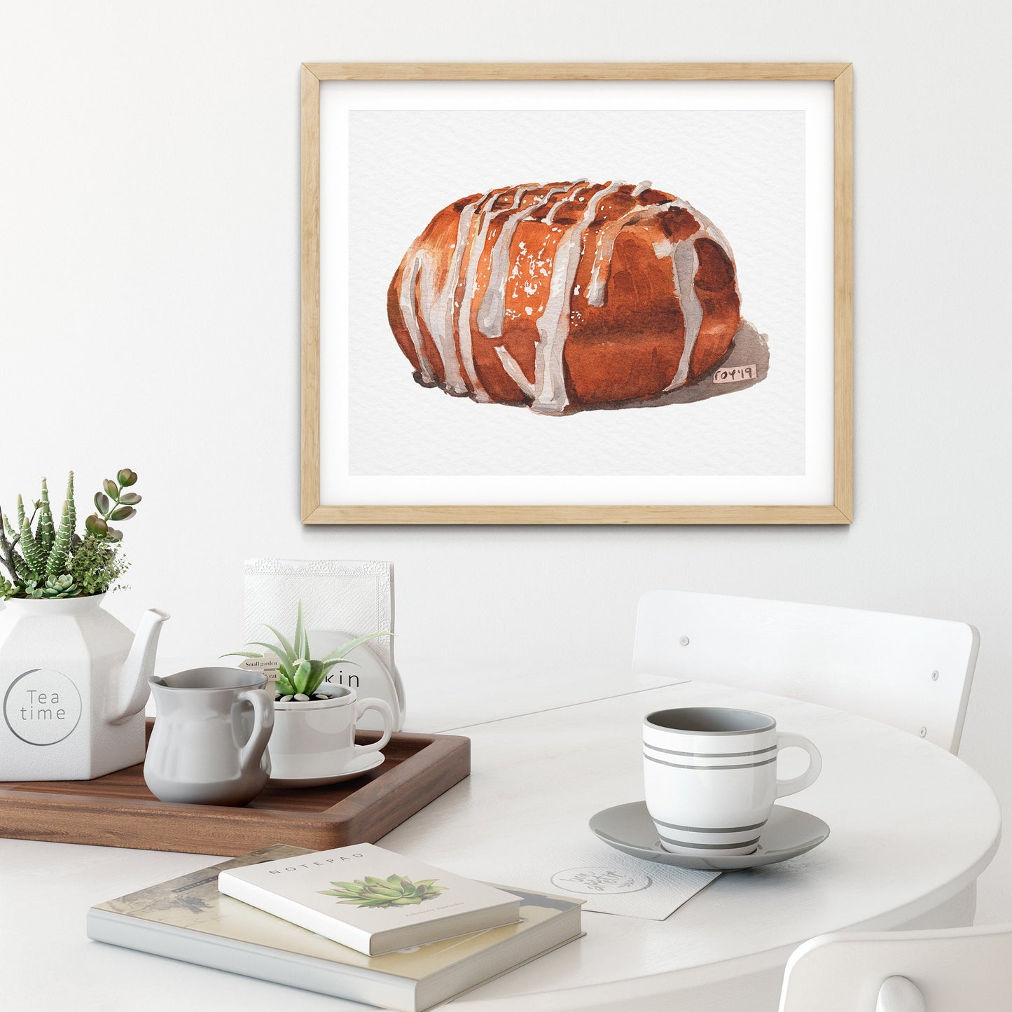Cinnamon Roll Watercolor | Giclée Print