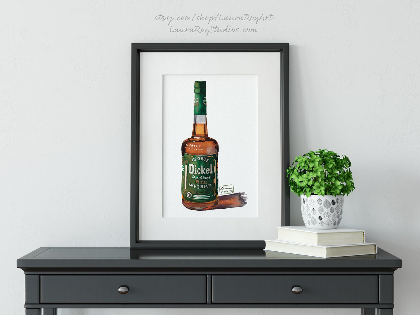 Custom Whisky/Whiskey Original Watercolor Painting