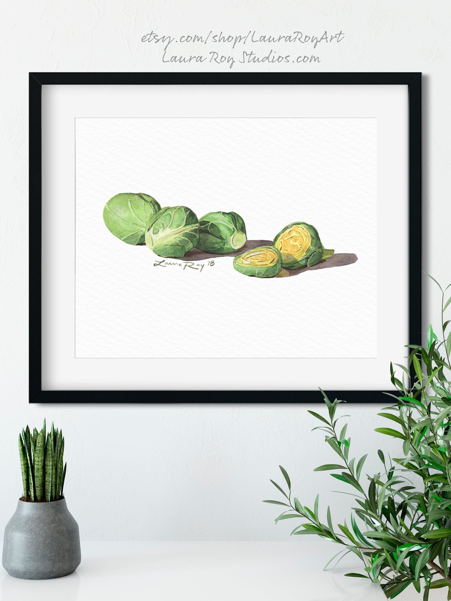 Cabbages (Set of 4) Watercolors | Giclée Prints
