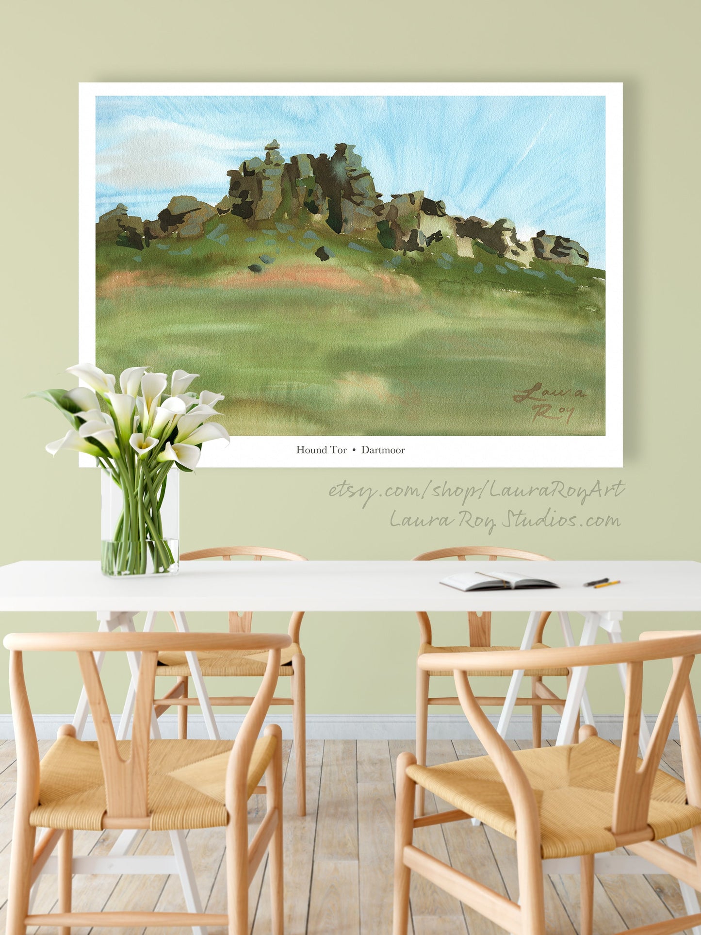 Hound Tor Watercolor | Giclée Print