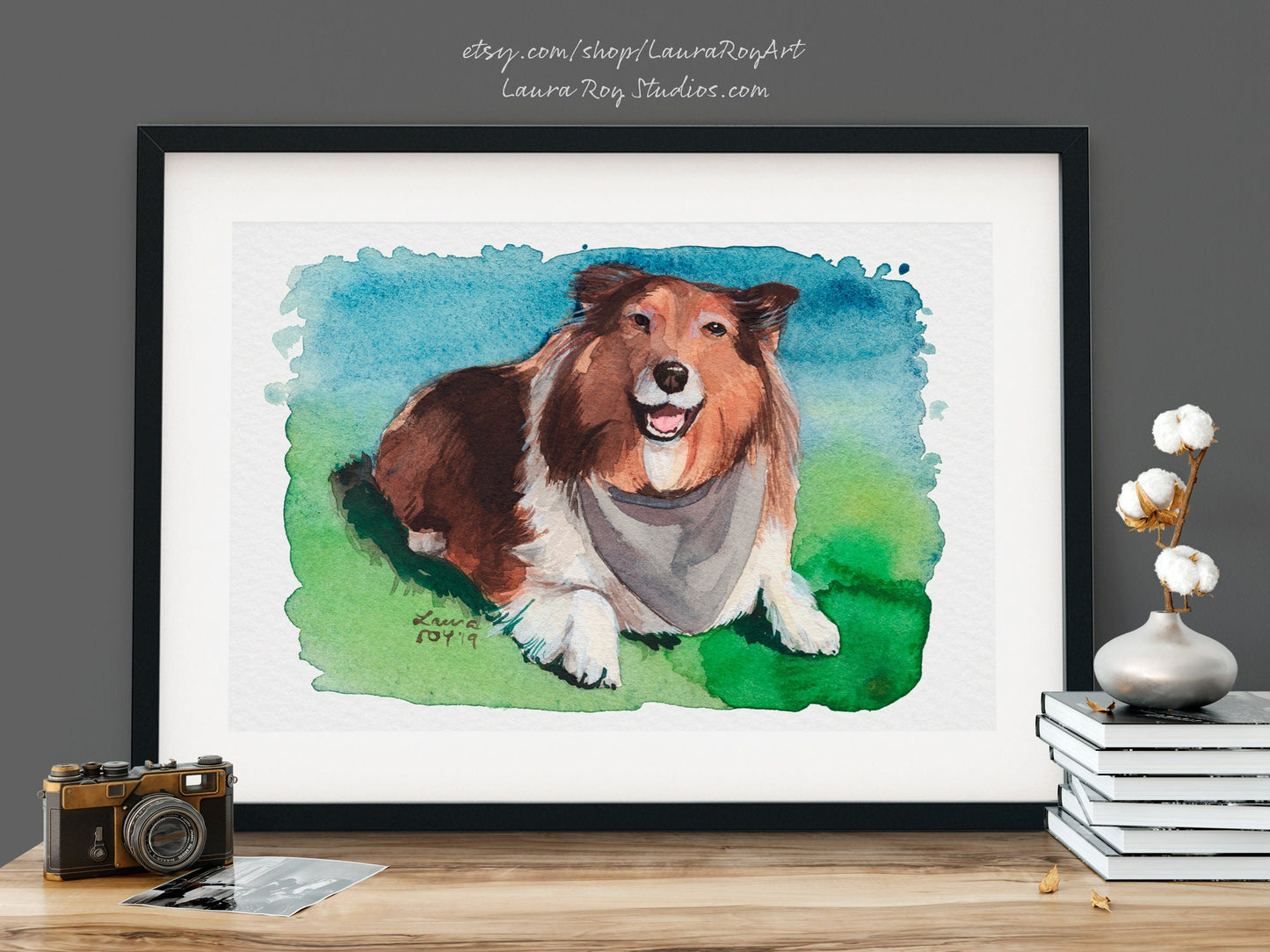 Sheltie Watercolor | Giclée Print