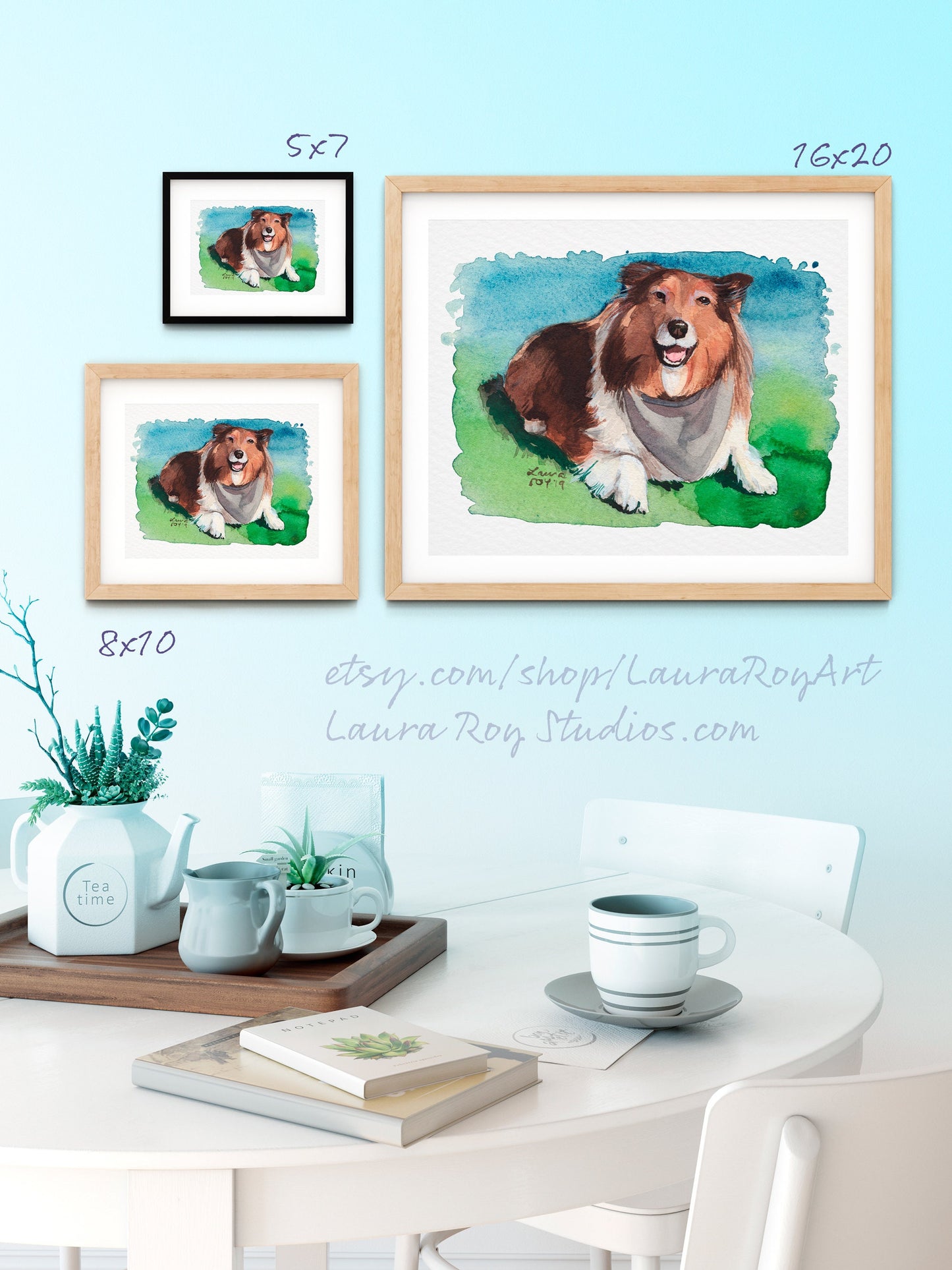 Sheltie Watercolor | Giclée Print